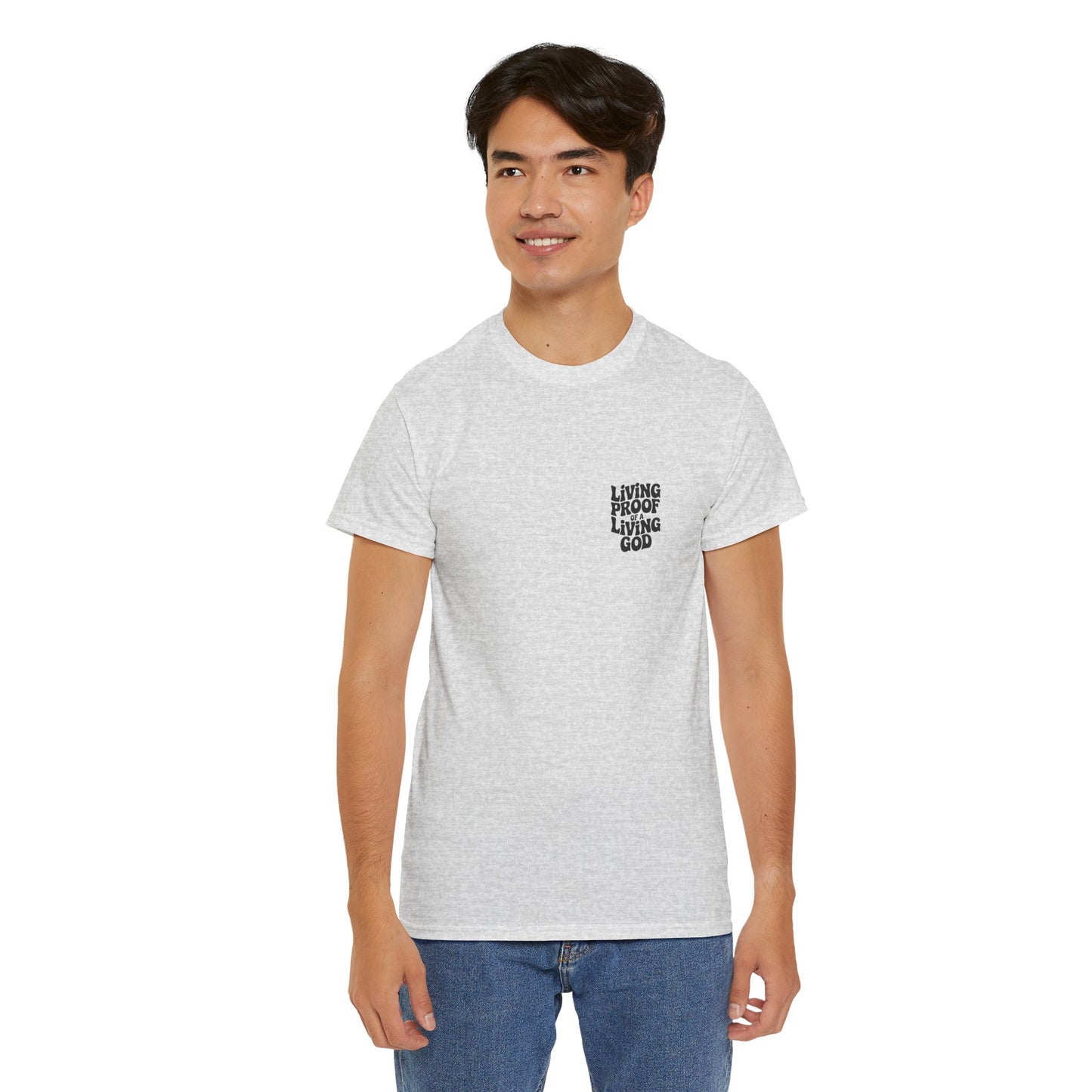 Christian Graphic T-shirt - Living Proof Of A Loving God T-shirt - T-Shirt - Nazareth Treasures