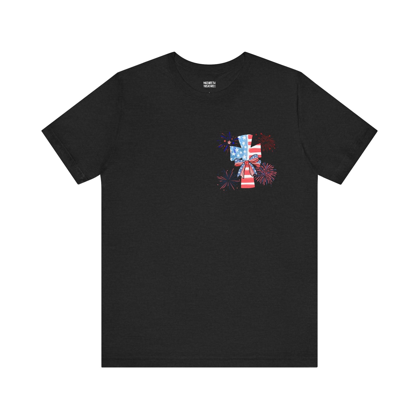 America Faith Cross T-Shirt - Nazareth Treasures