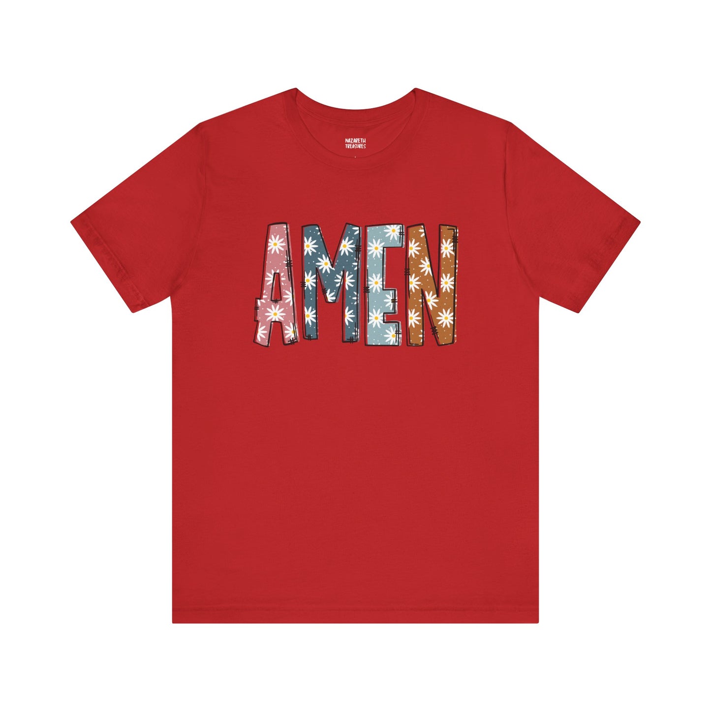 Amen Flowers Boho T-Shirt - Nazareth Treasures