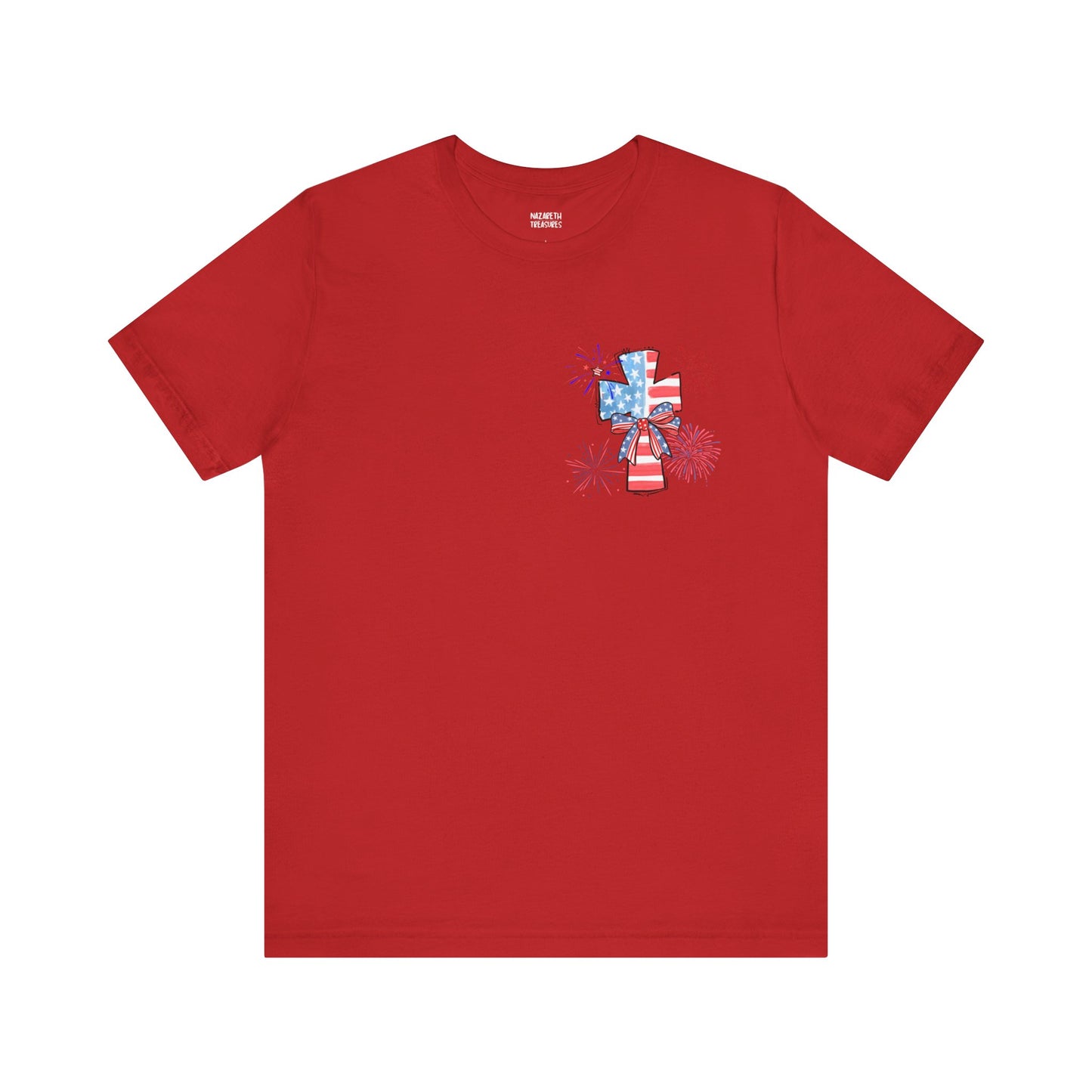 America Faith Cross T-Shirt - Nazareth Treasures