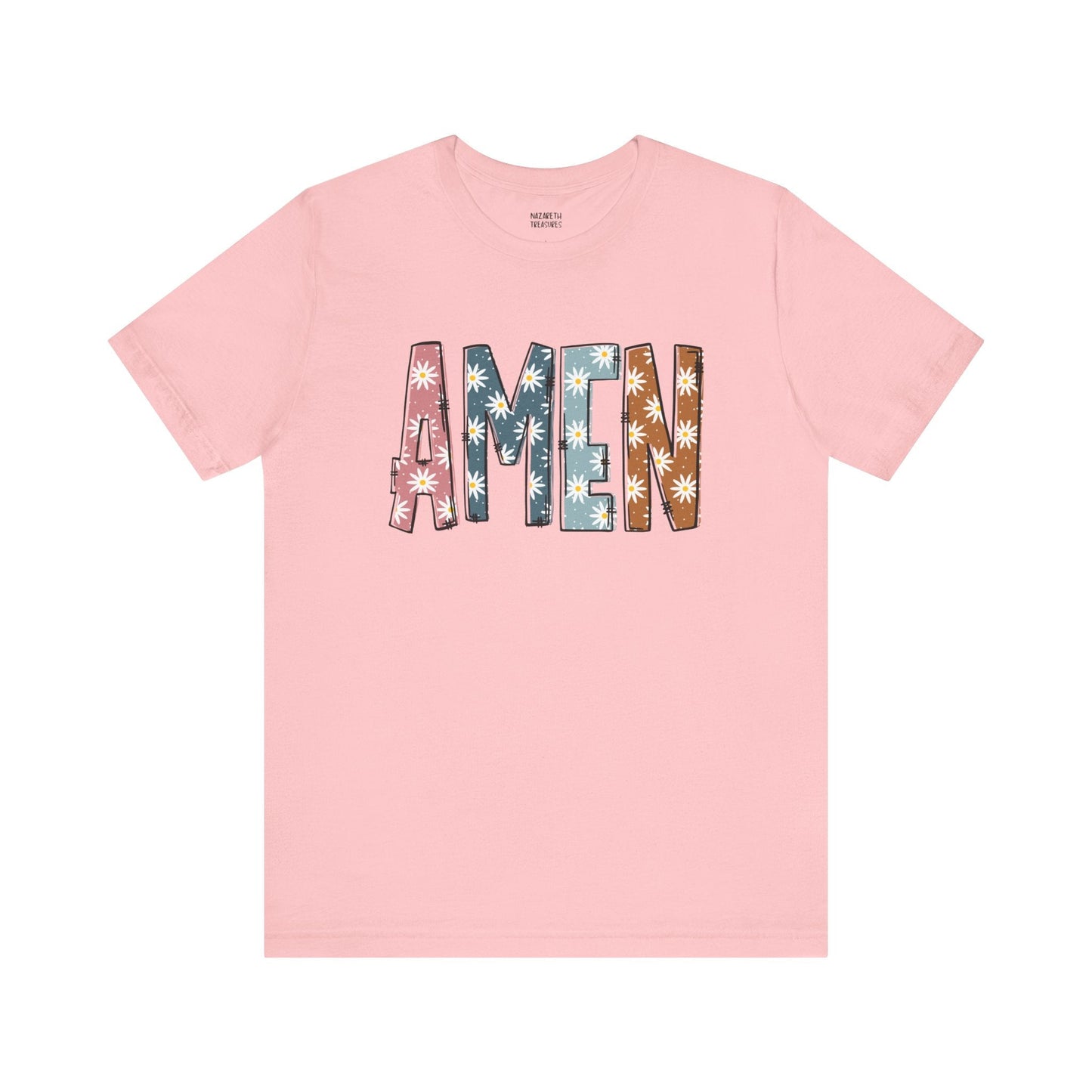 Amen Flowers Boho T-Shirt - Nazareth Treasures