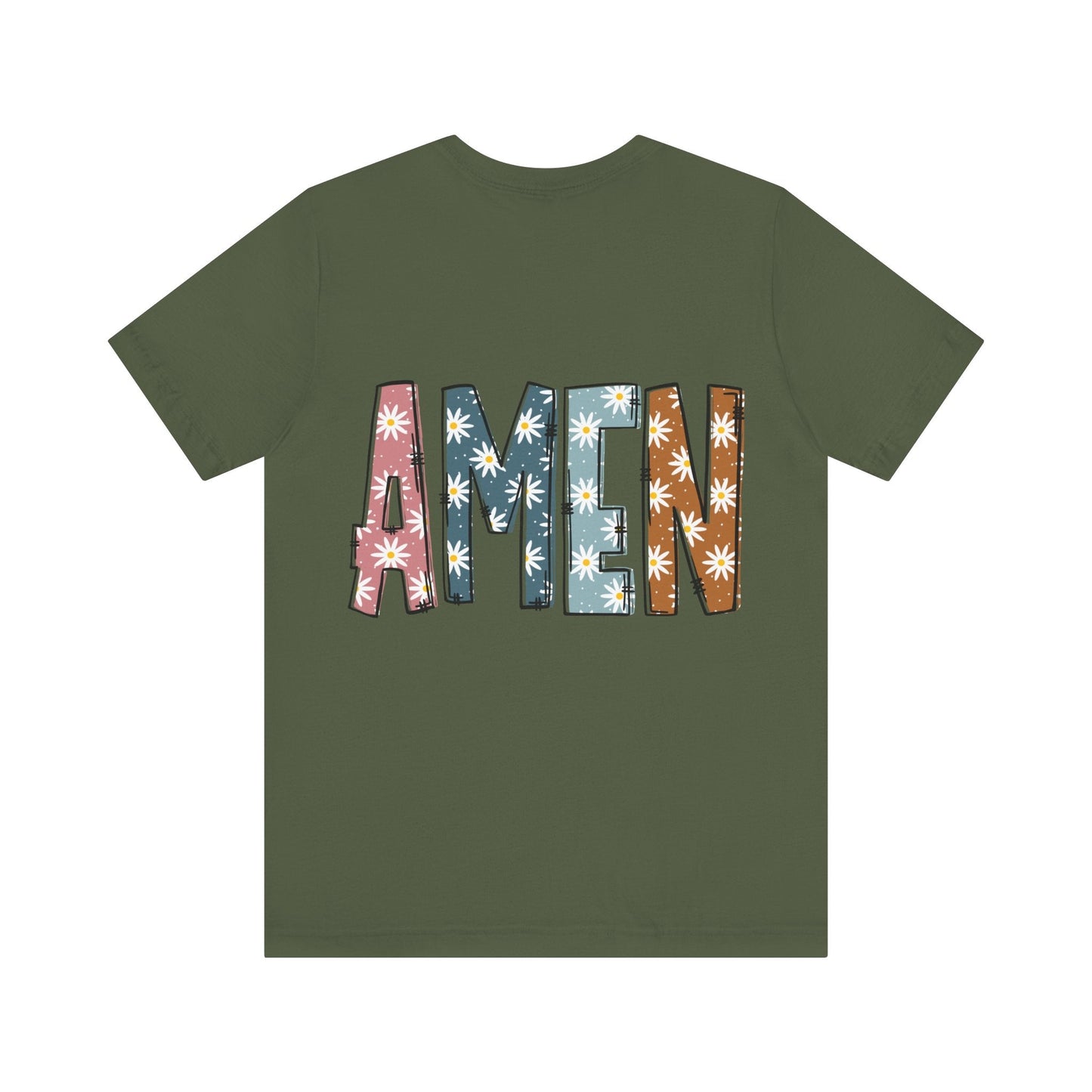 Amen Flowers Boho T-Shirt - Nazareth Treasures