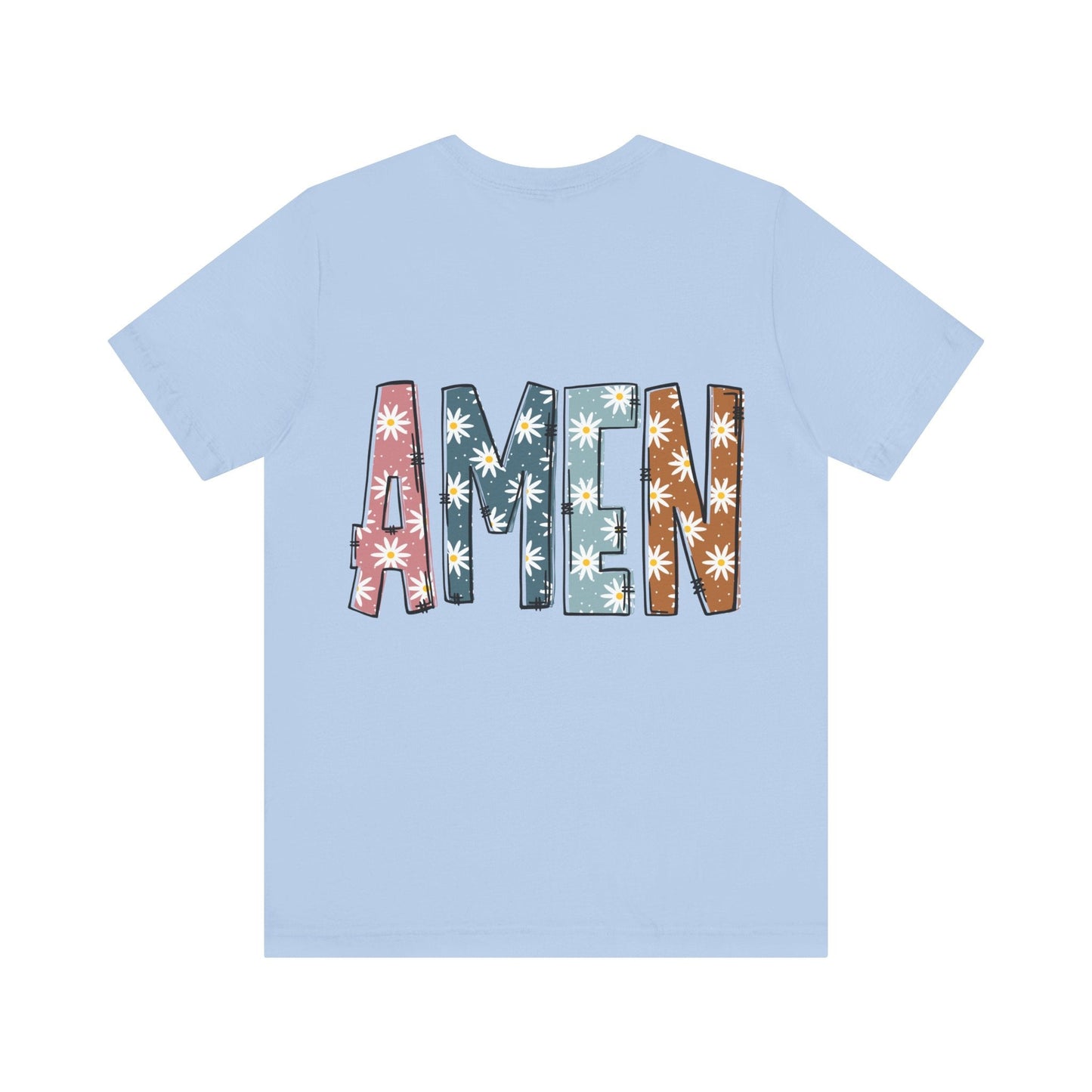 Amen Flowers Boho T-Shirt - Nazareth Treasures