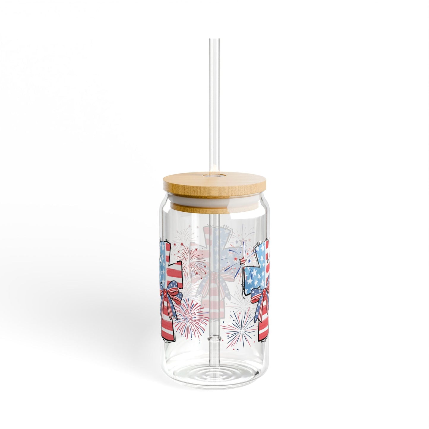 America Faith Cross Cup Glass, 16oz - Nazareth Treasures