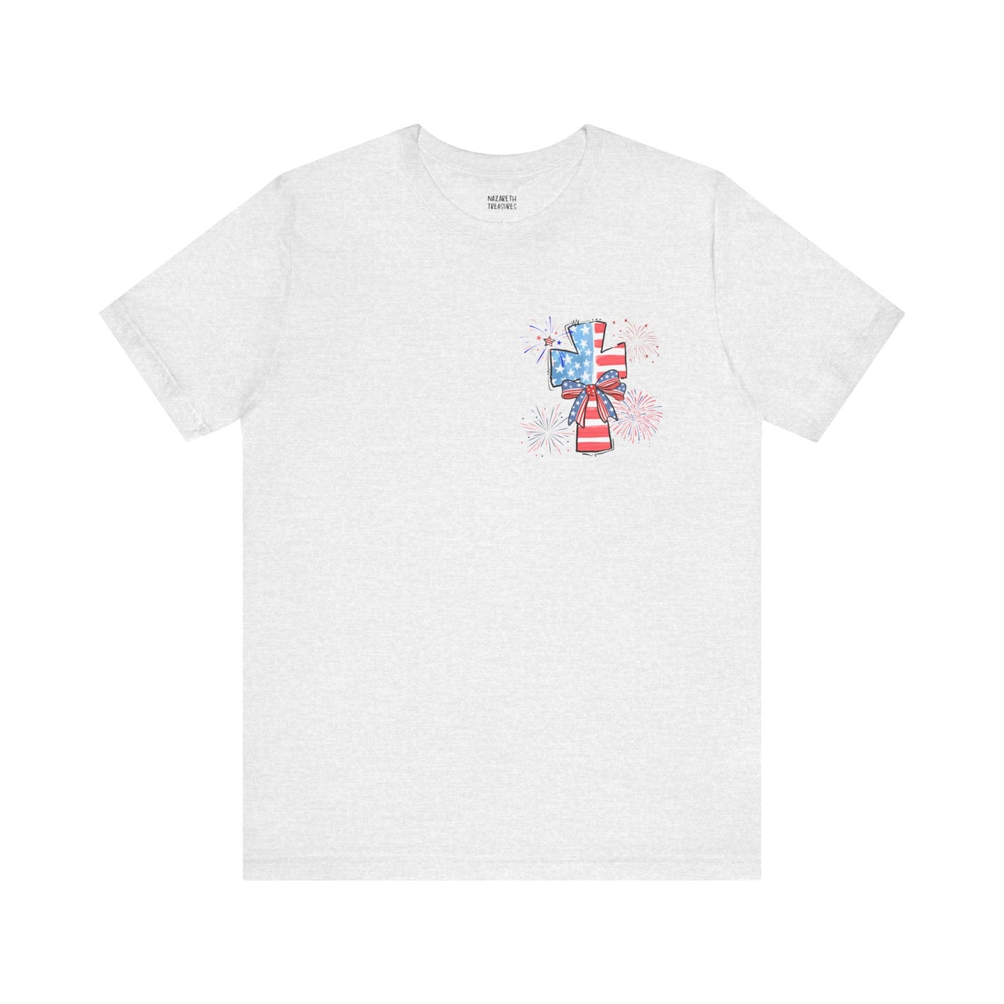 America Faith Cross T-Shirt - Nazareth Treasures