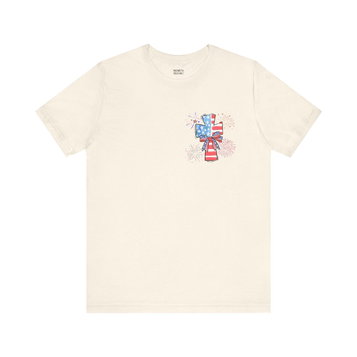 America Faith Cross T-Shirt - Nazareth Treasures