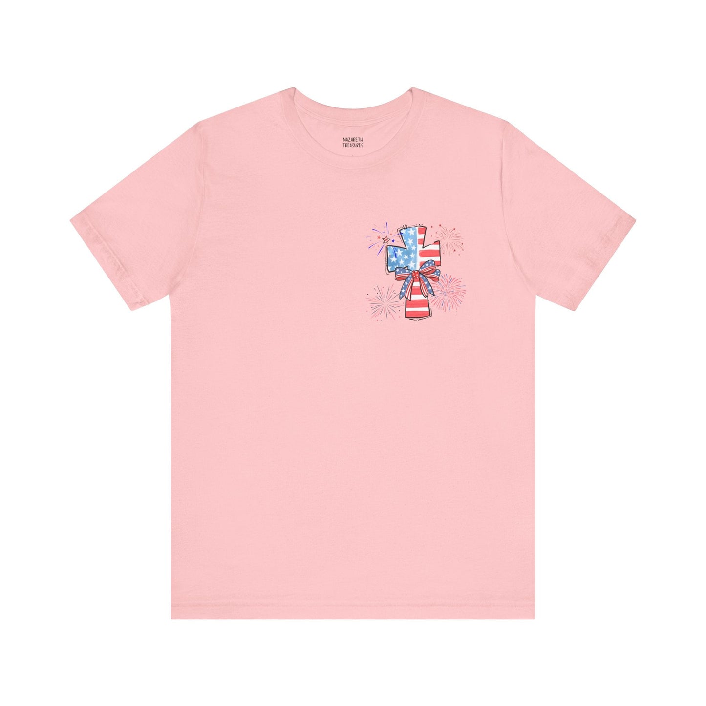 America Faith Cross T-Shirt - Nazareth Treasures