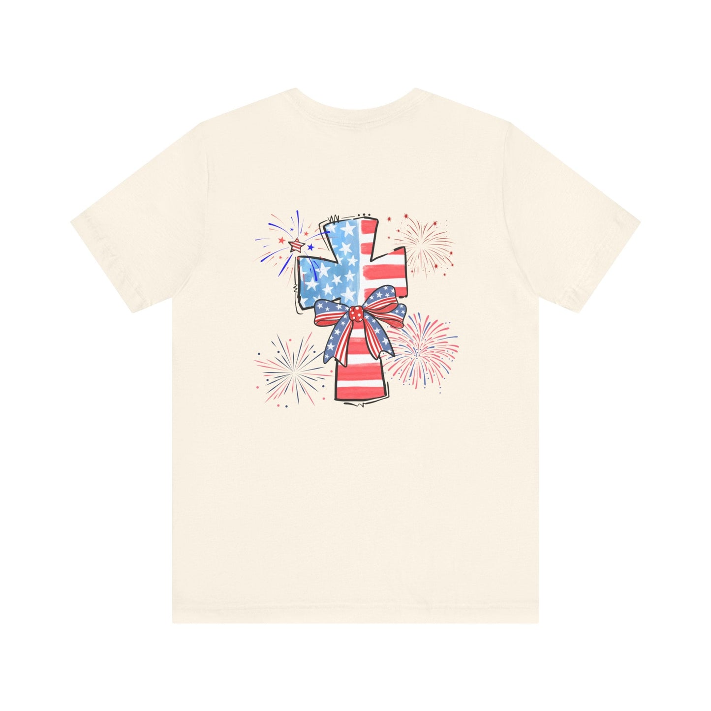 America Faith Cross T-Shirt - Nazareth Treasures