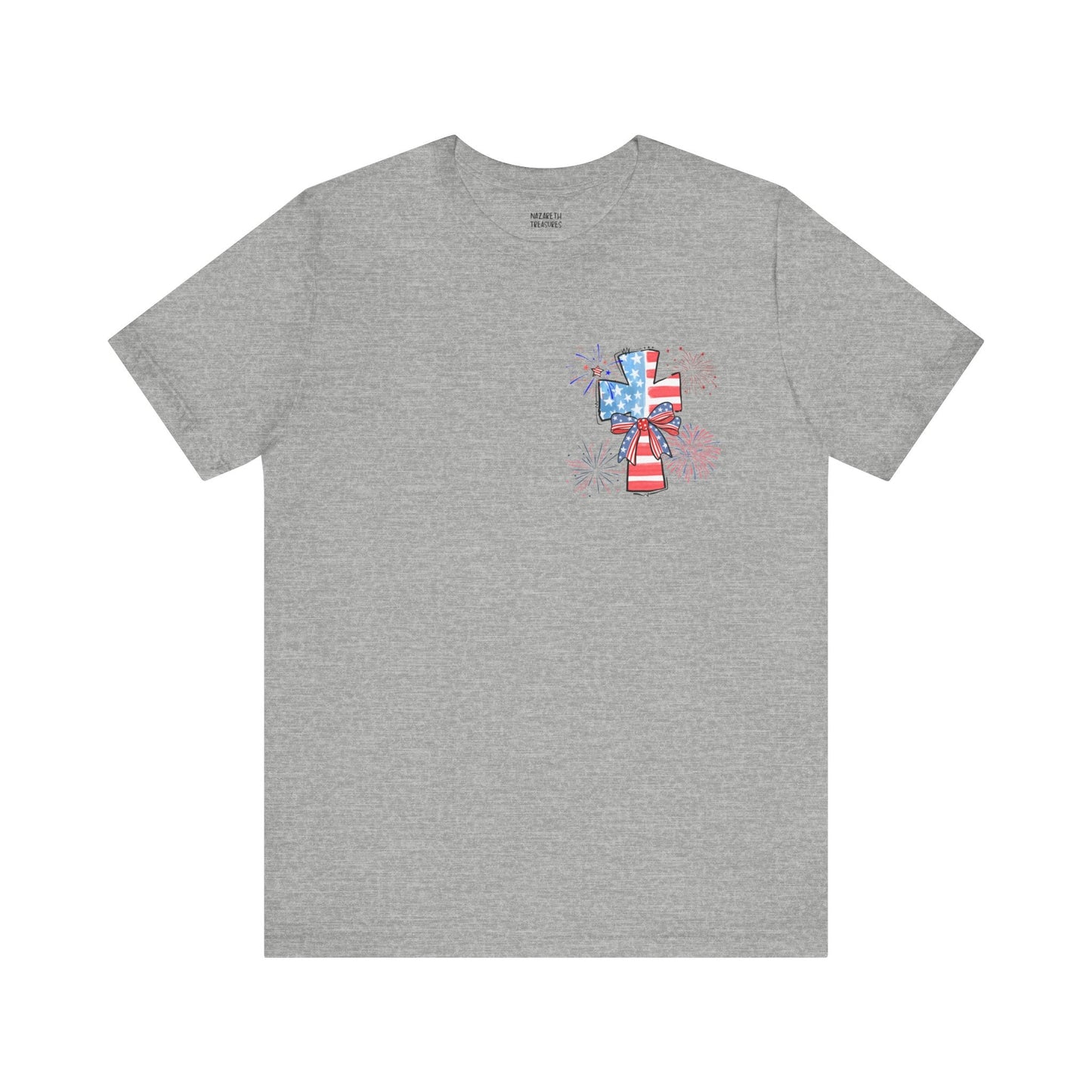 America Faith Cross T-Shirt - Nazareth Treasures