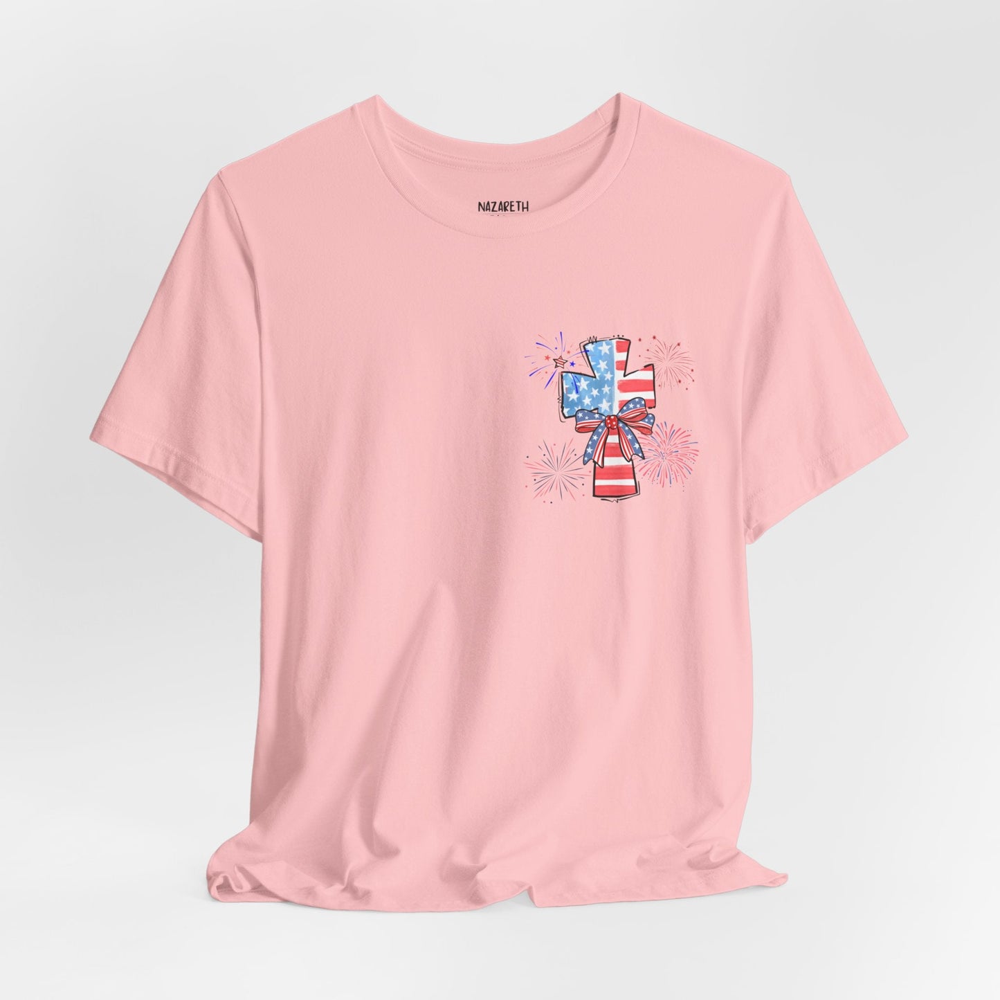 America Faith Cross T-Shirt - Nazareth Treasures