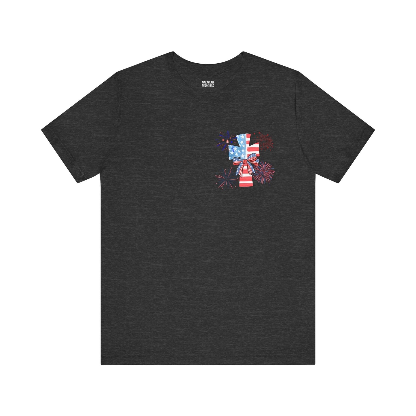 America Faith Cross T-Shirt - Nazareth Treasures
