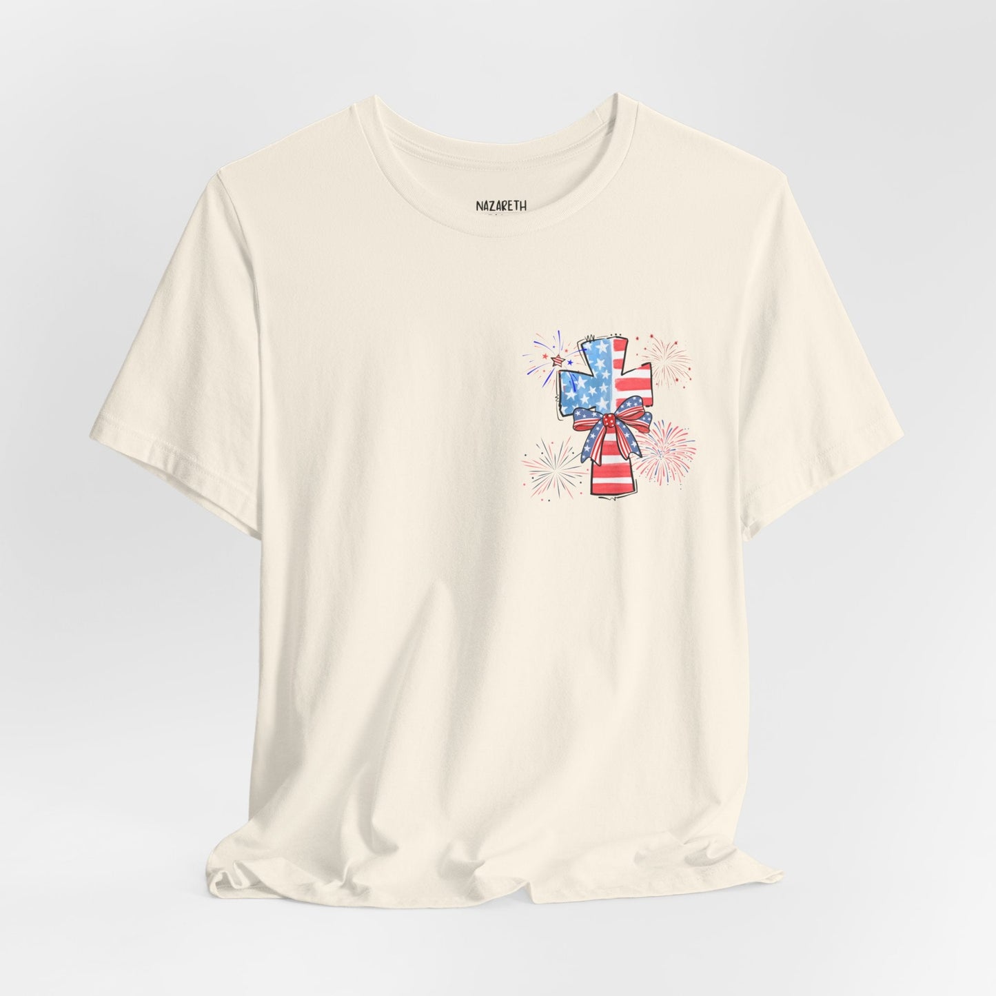 America Faith Cross T-Shirt - Nazareth Treasures