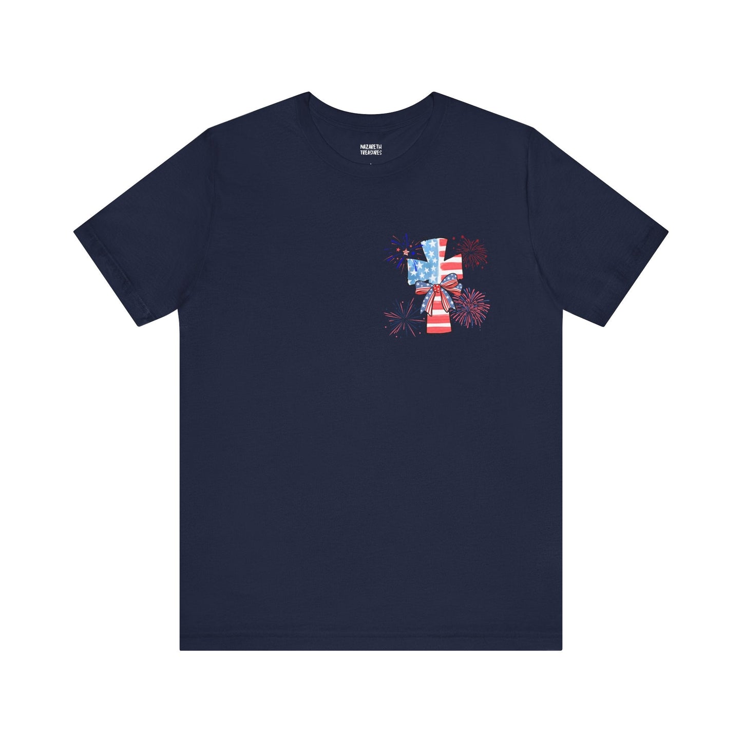 America Faith Cross T-Shirt - Nazareth Treasures
