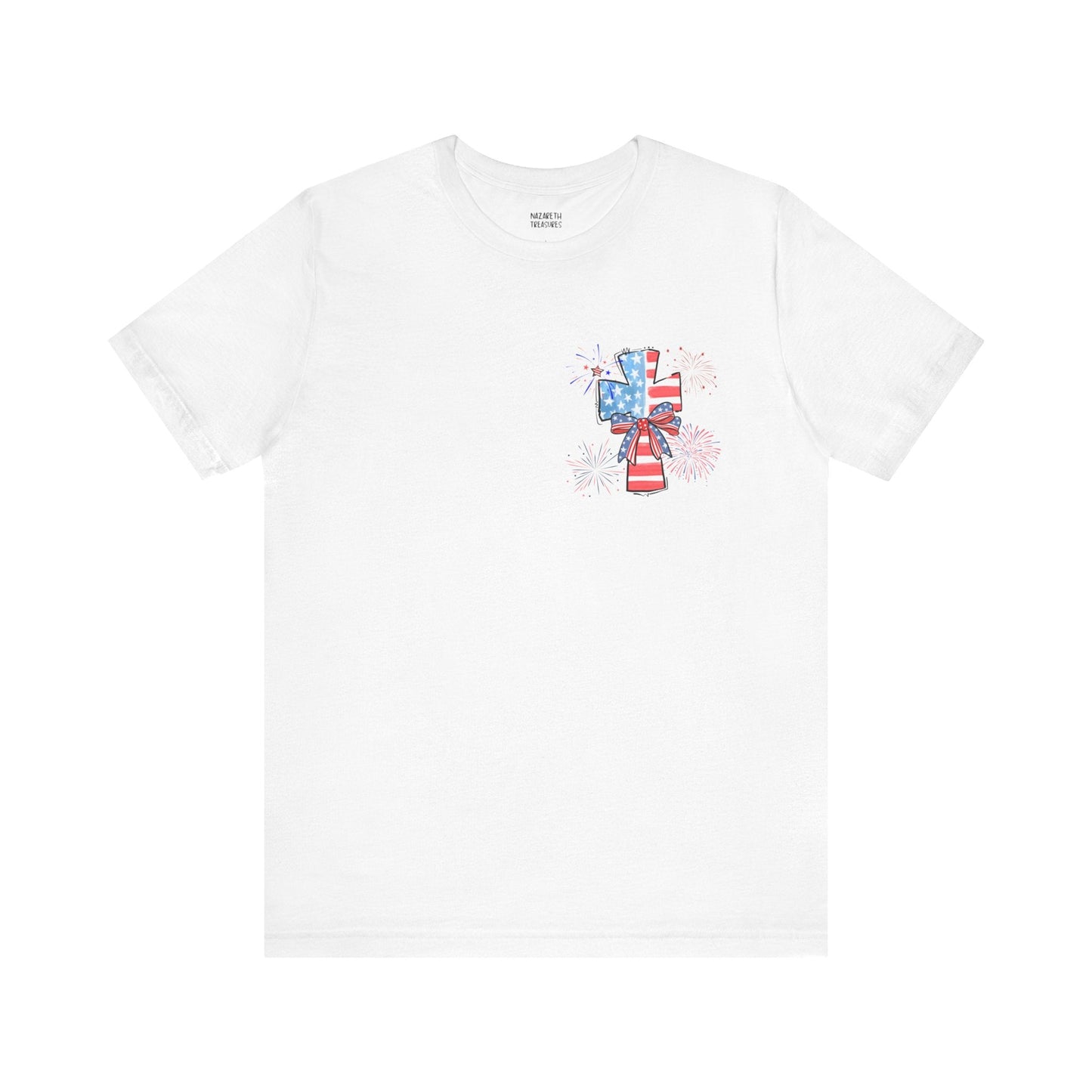 America Faith Cross T-Shirt - Nazareth Treasures