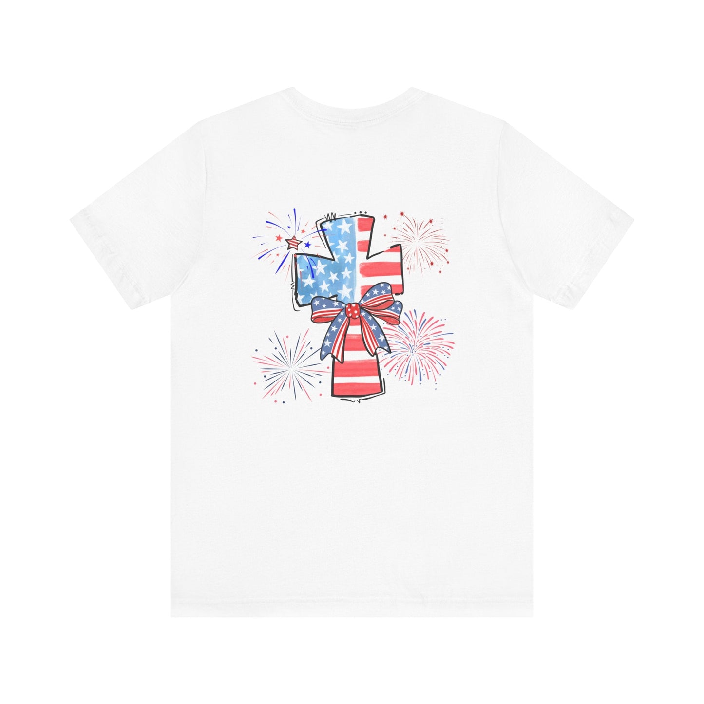 America Faith Cross T-Shirt - Nazareth Treasures