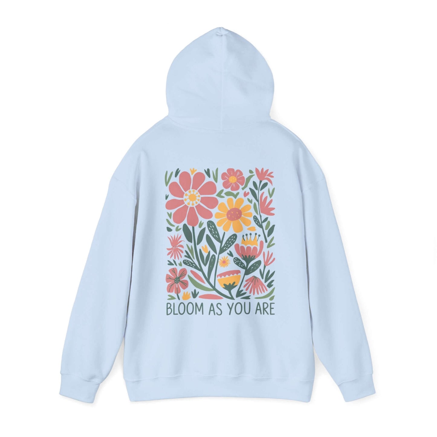 Bloom As You Are - Inspirational Floral Hoodie - Hoodie - S - Nazareth Treasures
