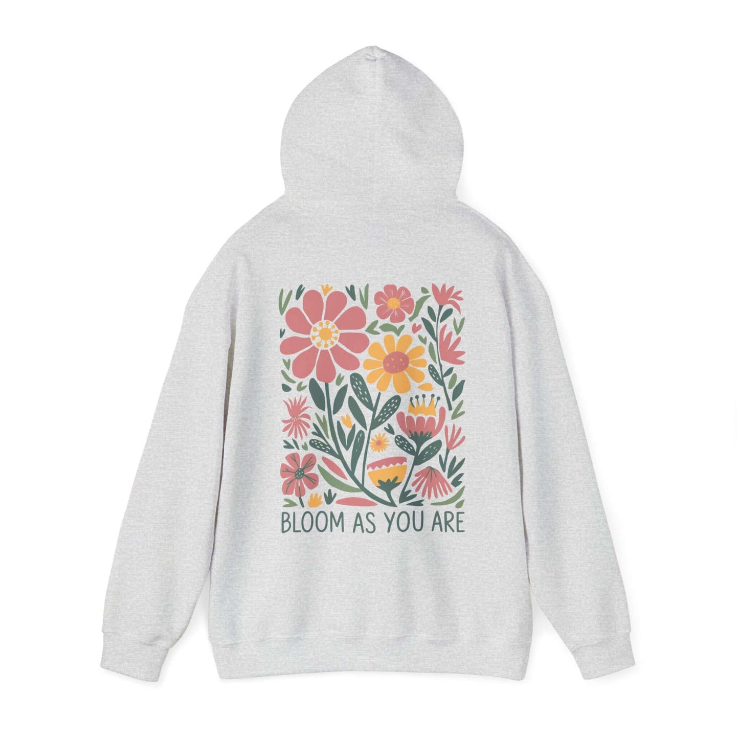 Bloom As You Are - Inspirational Floral Hoodie - Hoodie - S - Nazareth Treasures