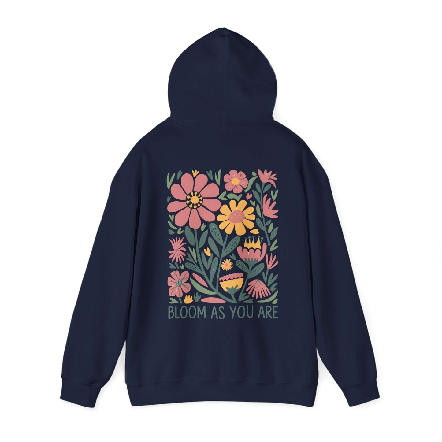 Bloom As You Are - Inspirational Floral Hoodie - Hoodie - S - Nazareth Treasures