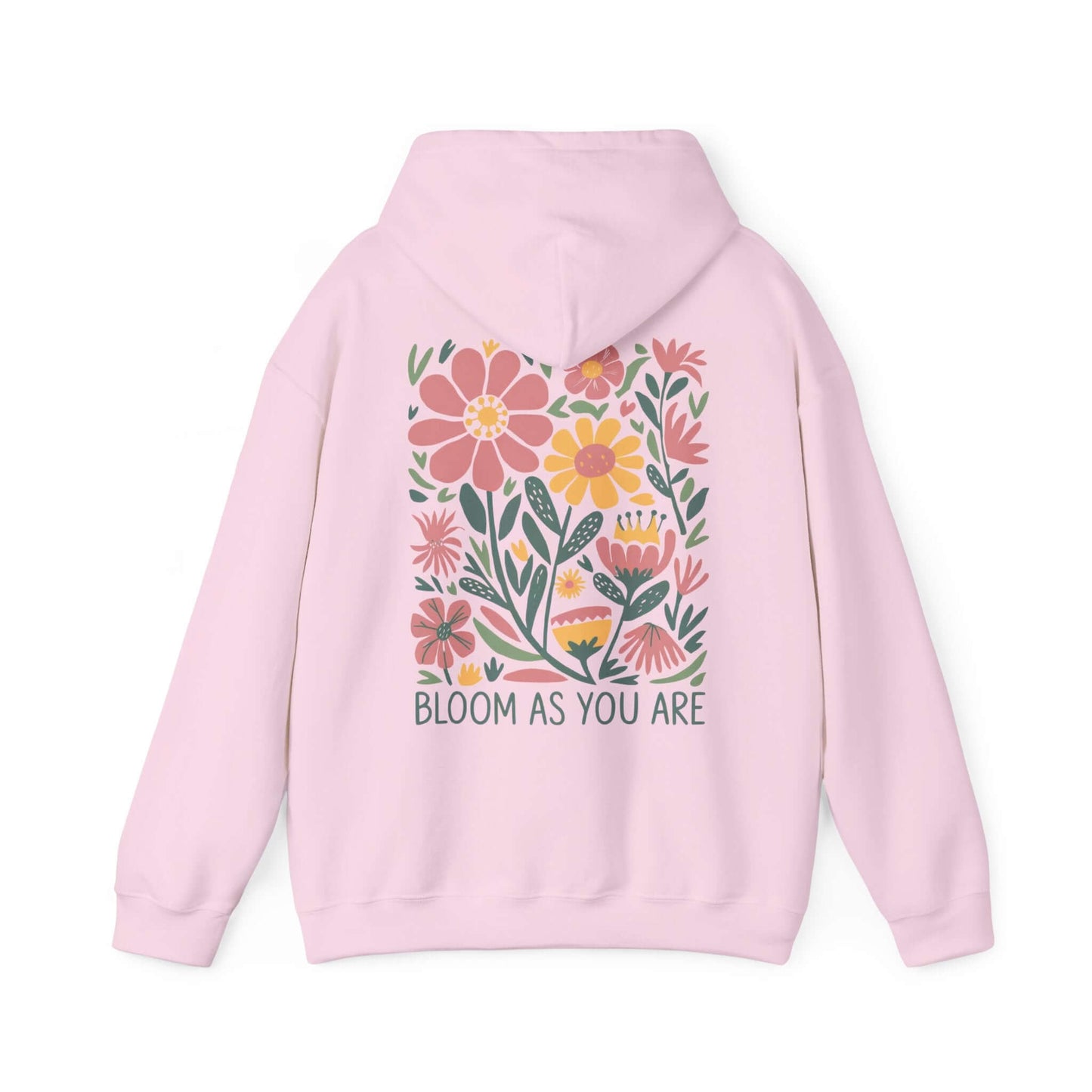 Bloom As You Are - Inspirational Floral Hoodie - Hoodie - S - Nazareth Treasures