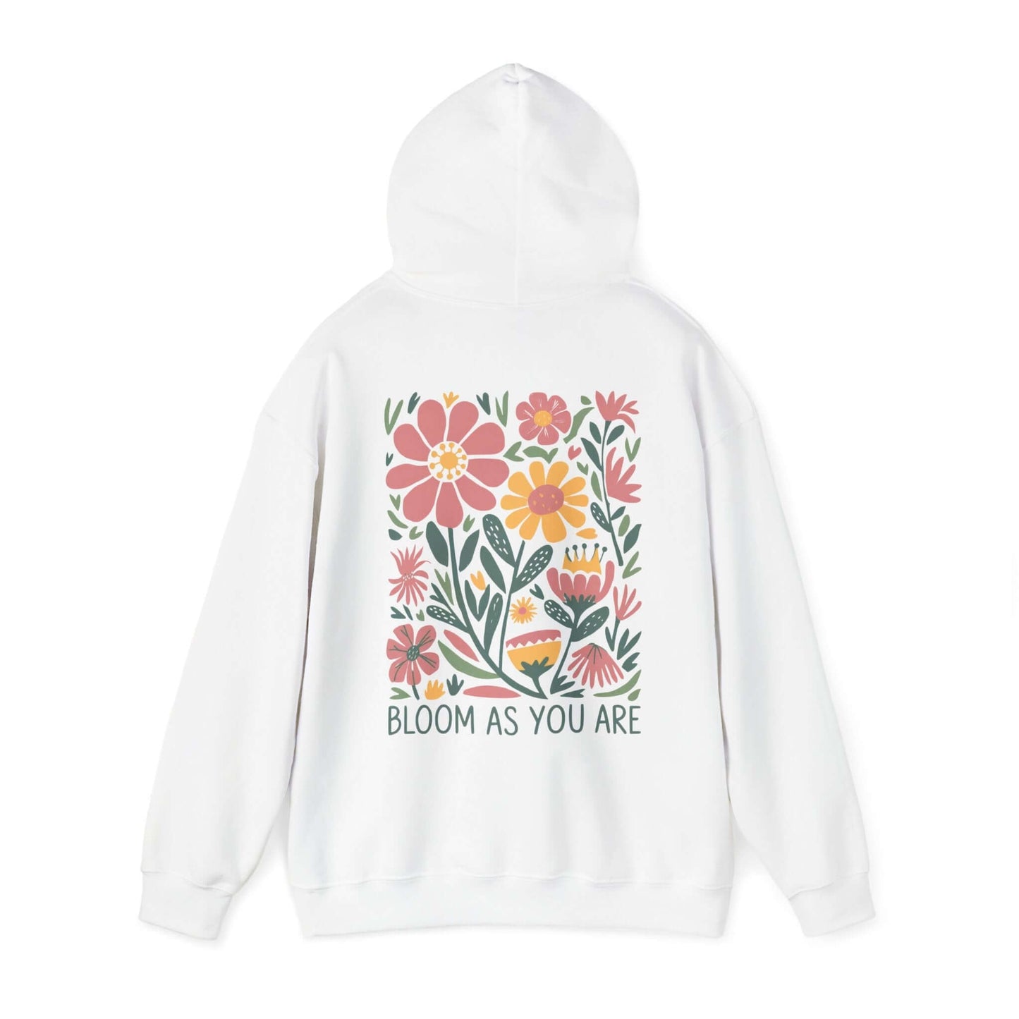 Bloom As You Are - Inspirational Floral Hoodie - Hoodie - S - Nazareth Treasures