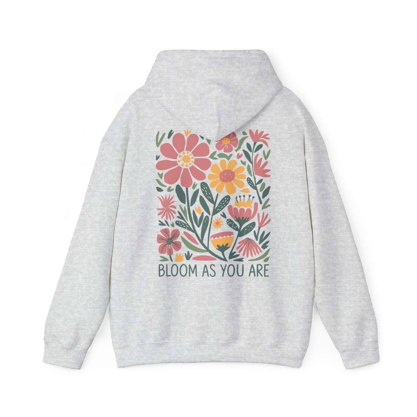Bloom As You Are - Inspirational Floral Hoodie - Hoodie - S - Nazareth Treasures