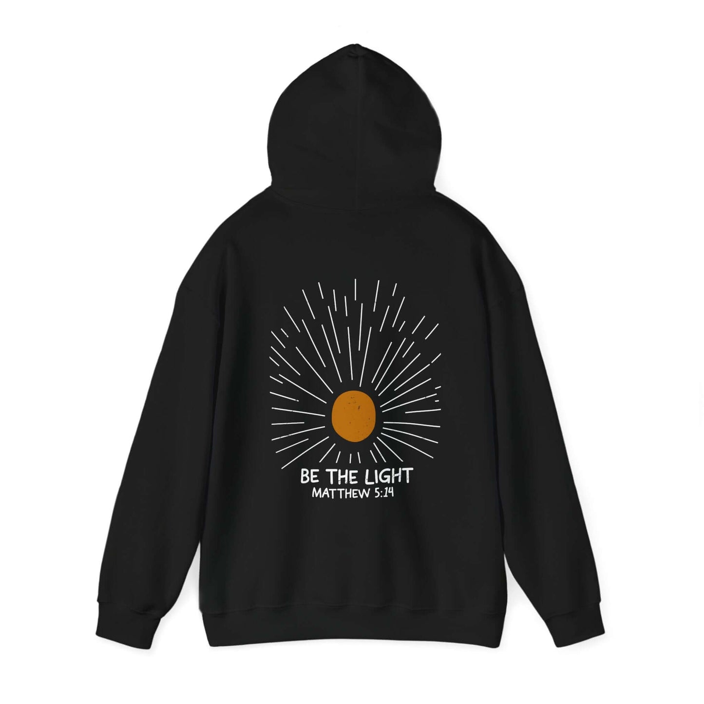 Christian Hoodie - Be The Light - Matthew 5:14 - Hoodie - Nazareth Treasures