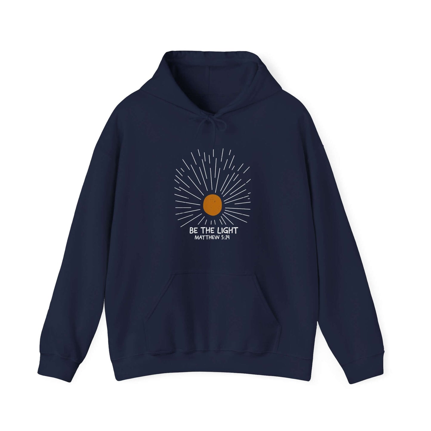 Christian Hoodie - Be The Light - Matthew 5:14 - Hoodie - Nazareth Treasures