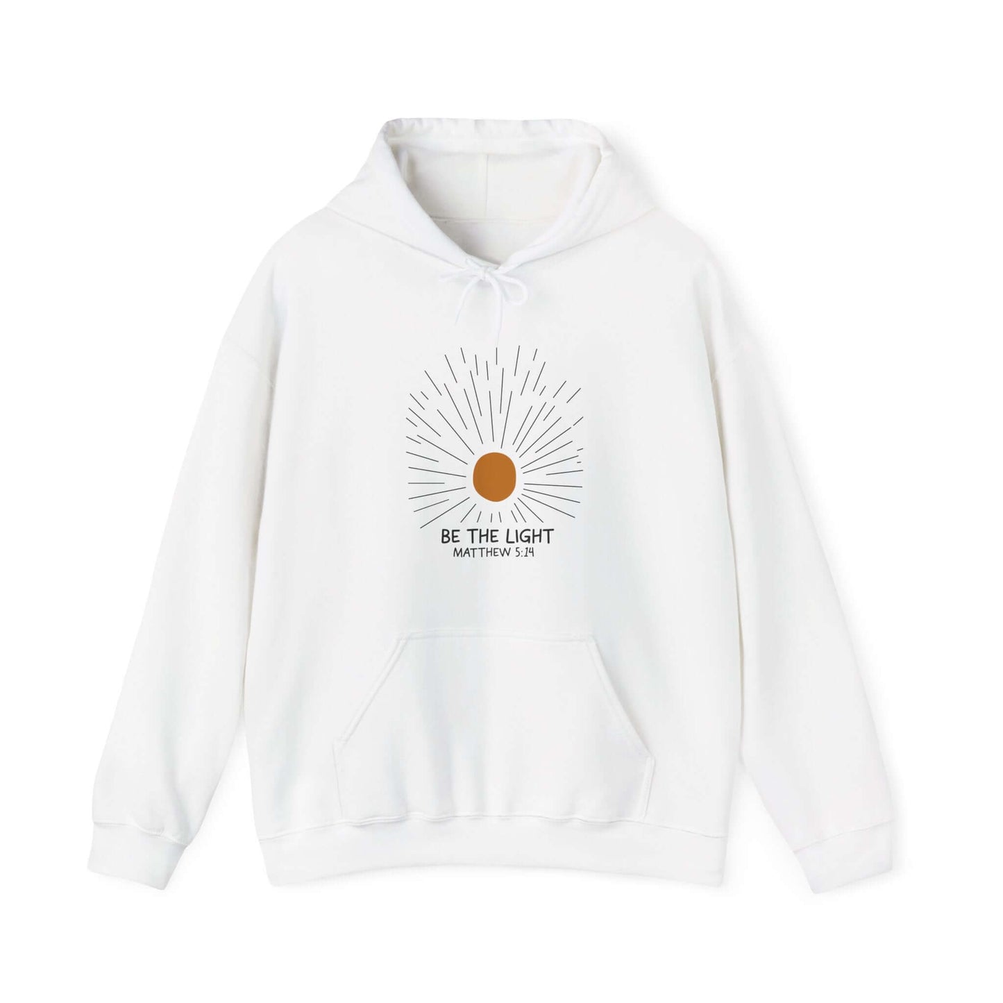 Christian Hoodie - Be The Light - Matthew 5:14 - Hoodie - Nazareth Treasures