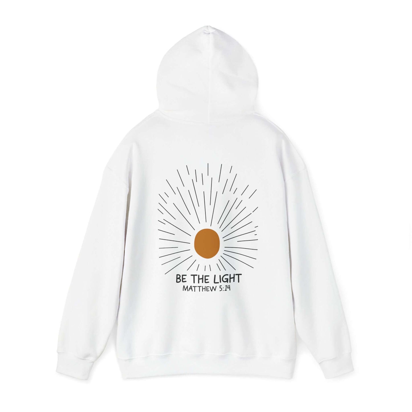 Christian Hoodie - Be The Light - Matthew 5:14 - Hoodie - Nazareth Treasures