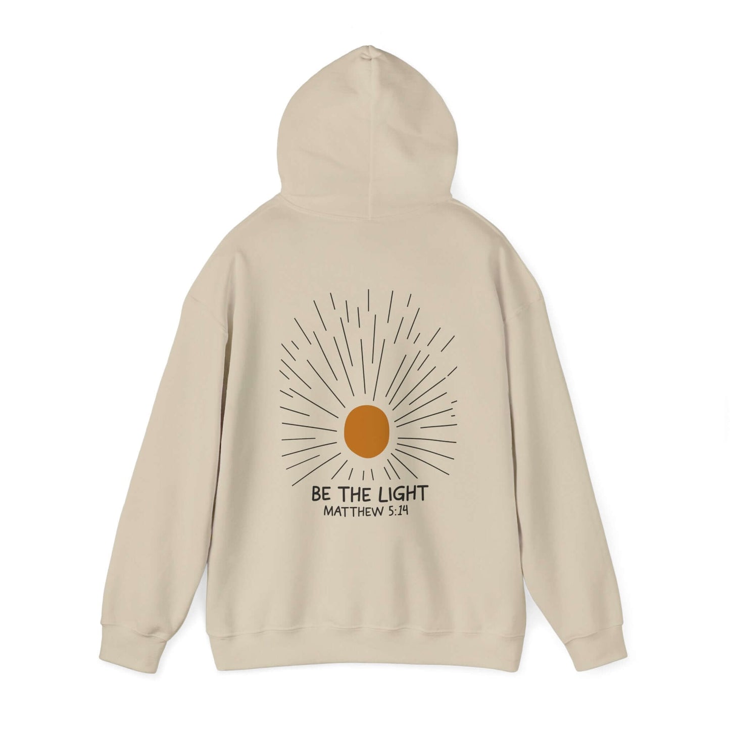 Christian Hoodie - Be The Light - Matthew 5:14 - Hoodie - Nazareth Treasures