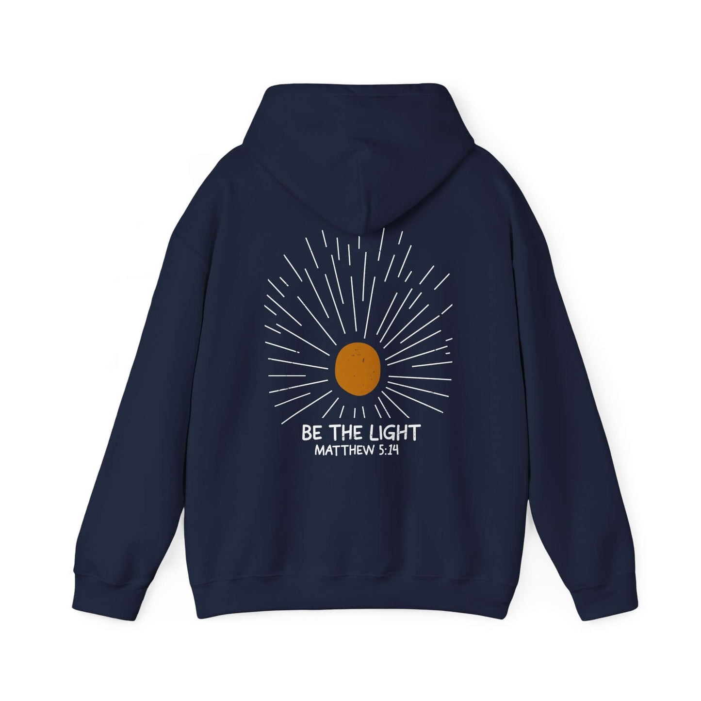 Christian Hoodie - Be The Light - Matthew 5:14 - Hoodie - Nazareth Treasures