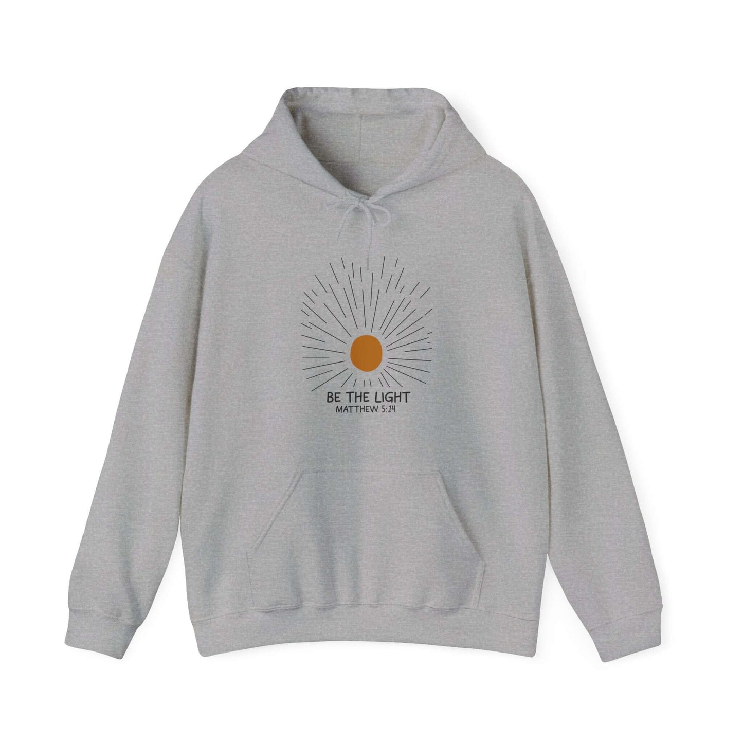 Christian Hoodie - Be The Light - Matthew 5:14 - Hoodie - Nazareth Treasures