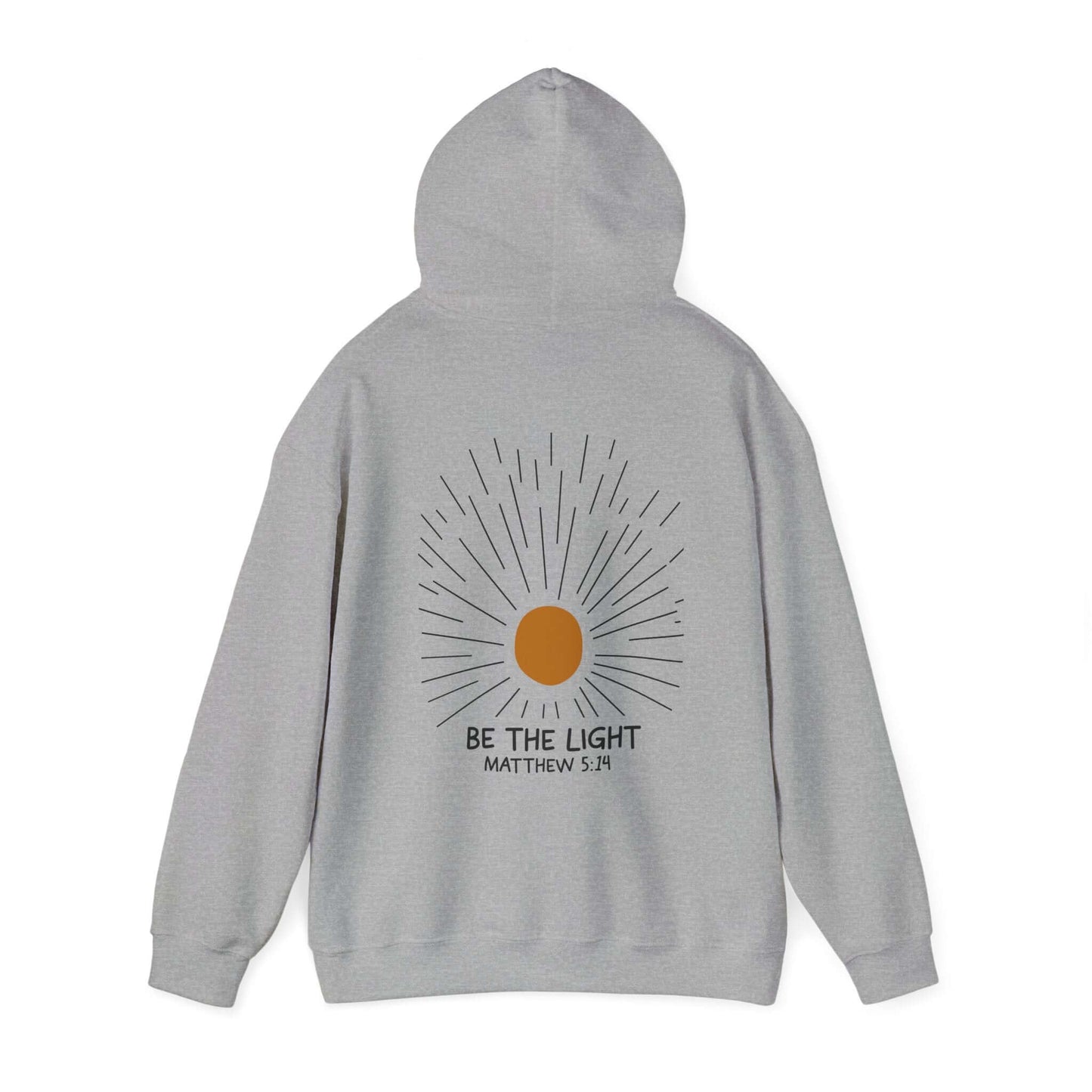 Christian Hoodie - Be The Light - Matthew 5:14 - Hoodie - Nazareth Treasures