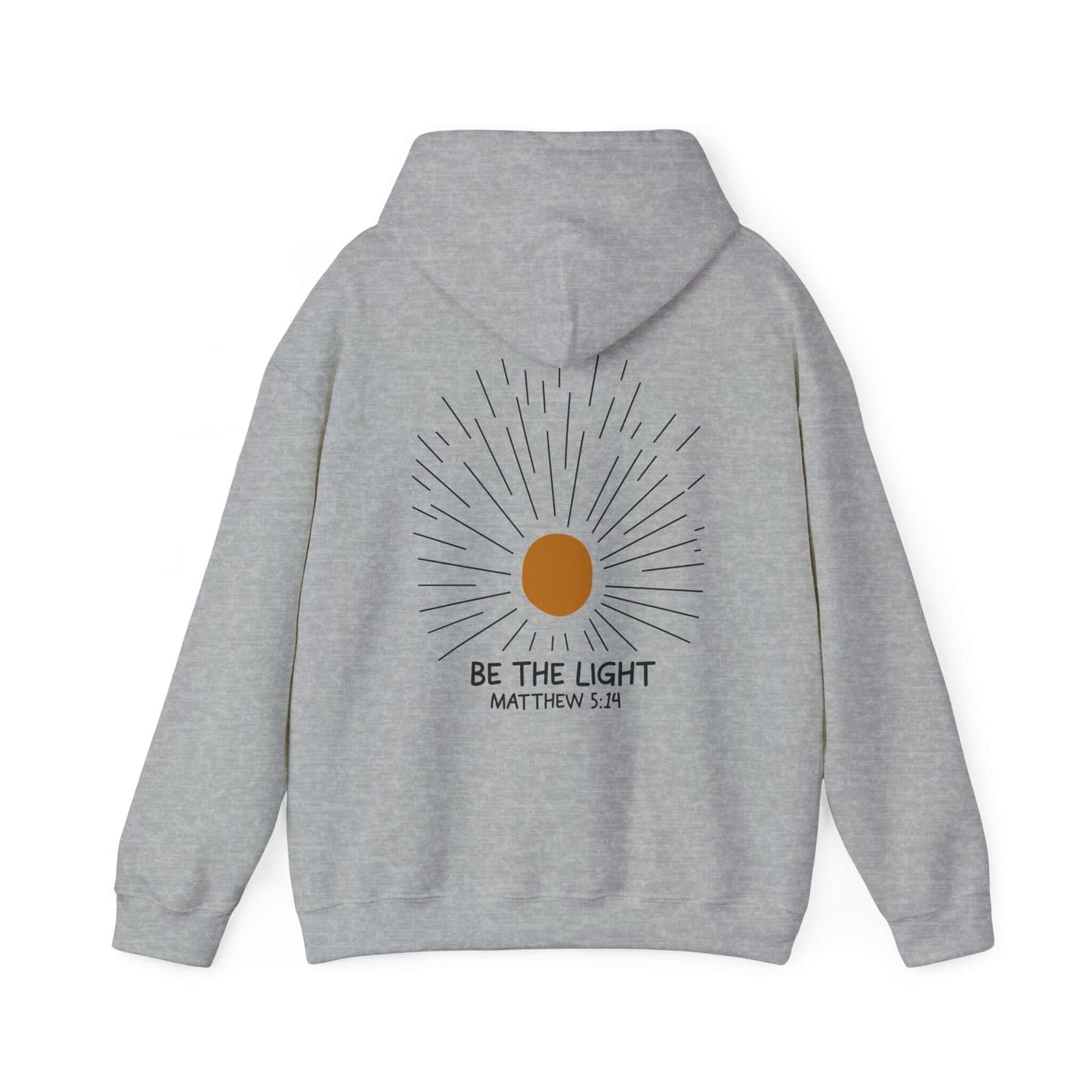 Christian Hoodie - Be The Light - Matthew 5:14 - Hoodie - Nazareth Treasures