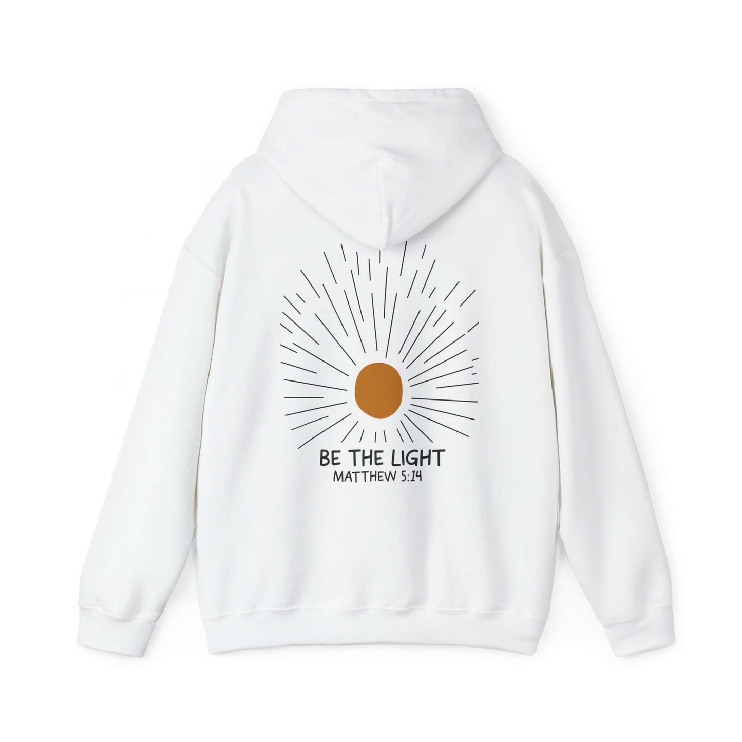 Christian Hoodie - Be The Light - Matthew 5:14 - Hoodie - Nazareth Treasures