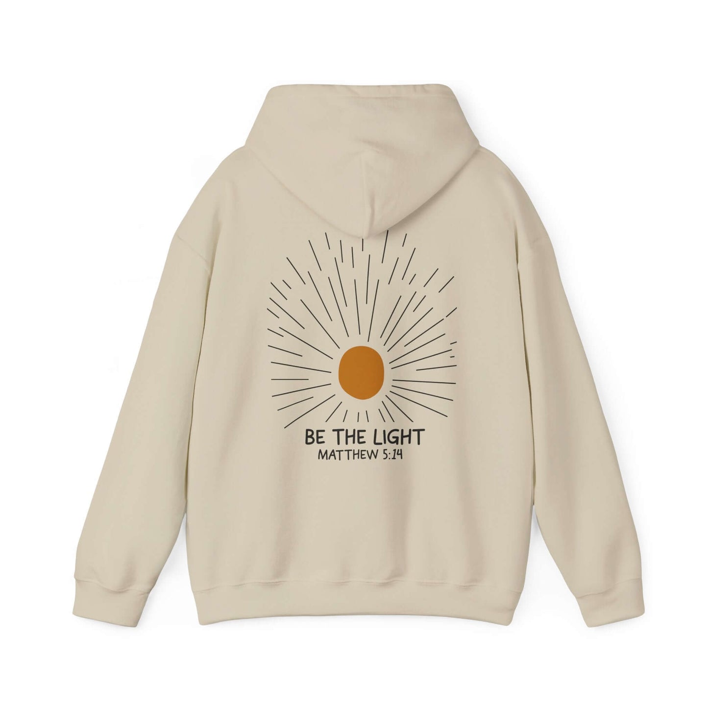 Christian Hoodie - Be The Light - Matthew 5:14 - Hoodie - Nazareth Treasures