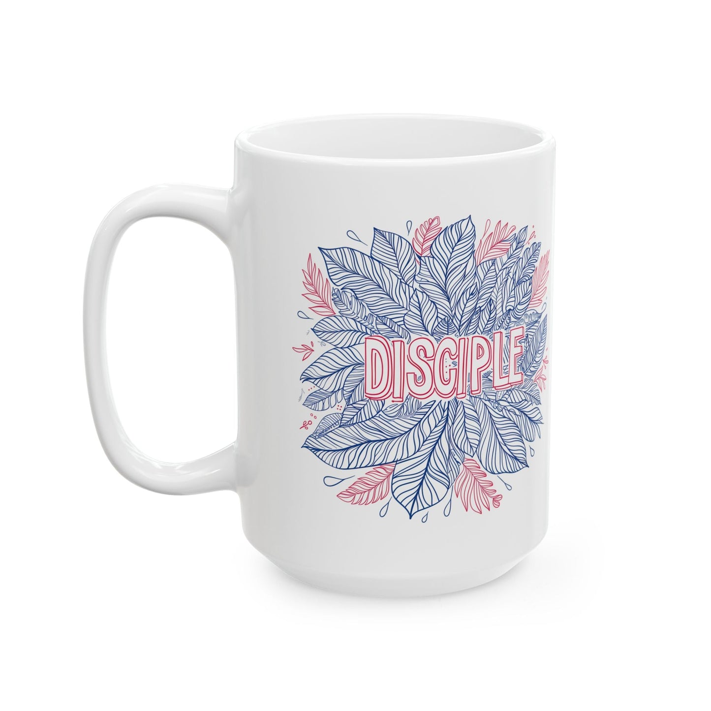 Disciple , Mandala Leaves - Mug - Mug - Nazareth Treasures
