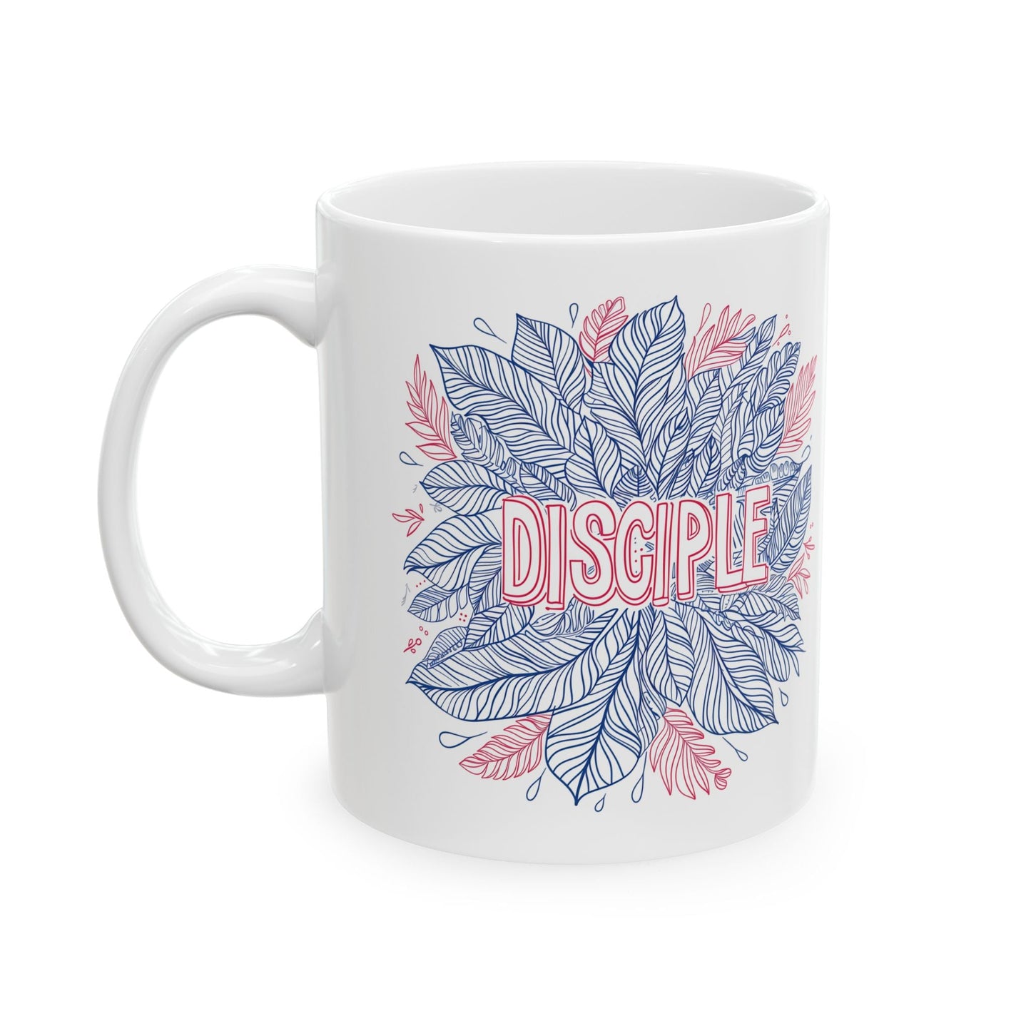 Disciple , Mandala Leaves - Mug - Mug - Nazareth Treasures