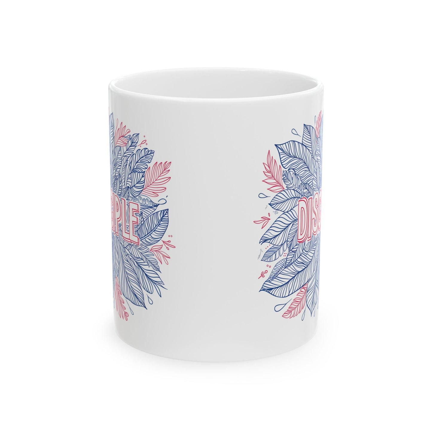 Disciple , Mandala Leaves - Mug - Mug - Nazareth Treasures