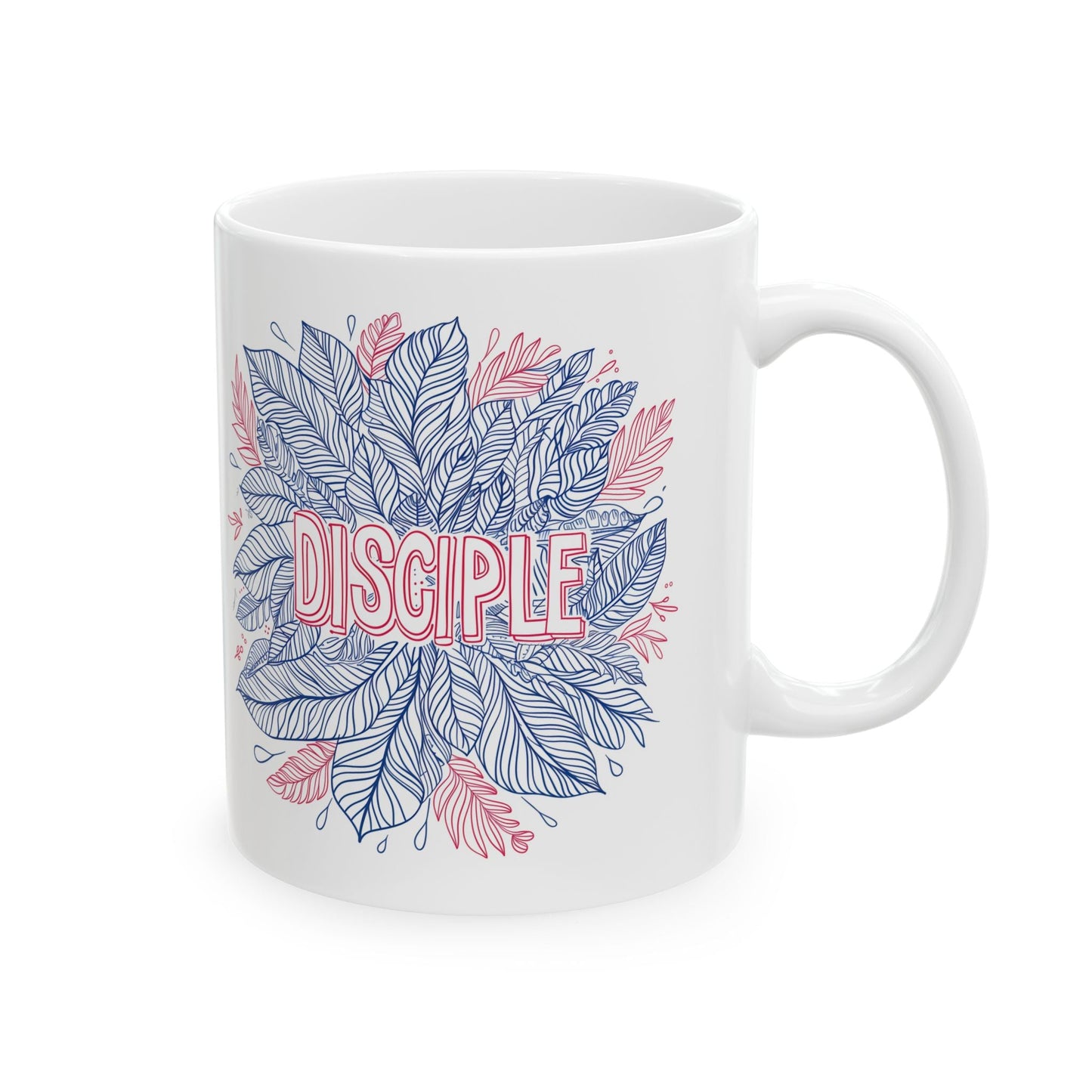 Disciple , Mandala Leaves - Mug - Mug - Nazareth Treasures