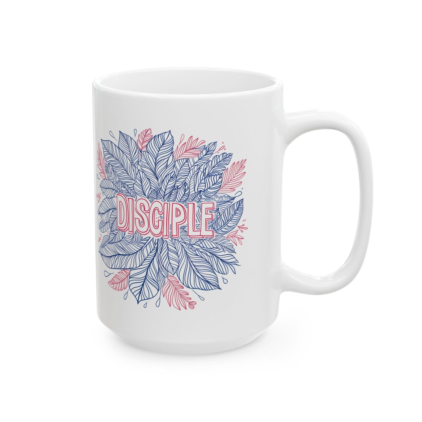 Disciple , Mandala Leaves - Mug - Mug - Nazareth Treasures