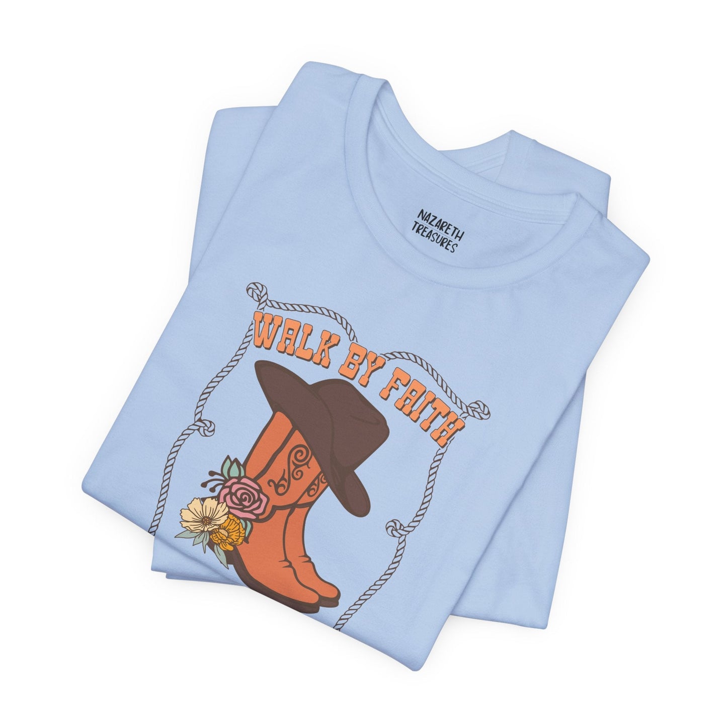 Faith Not by Sight Tee - Vintage Grace Collection - T-Shirt - Nazareth Treasures