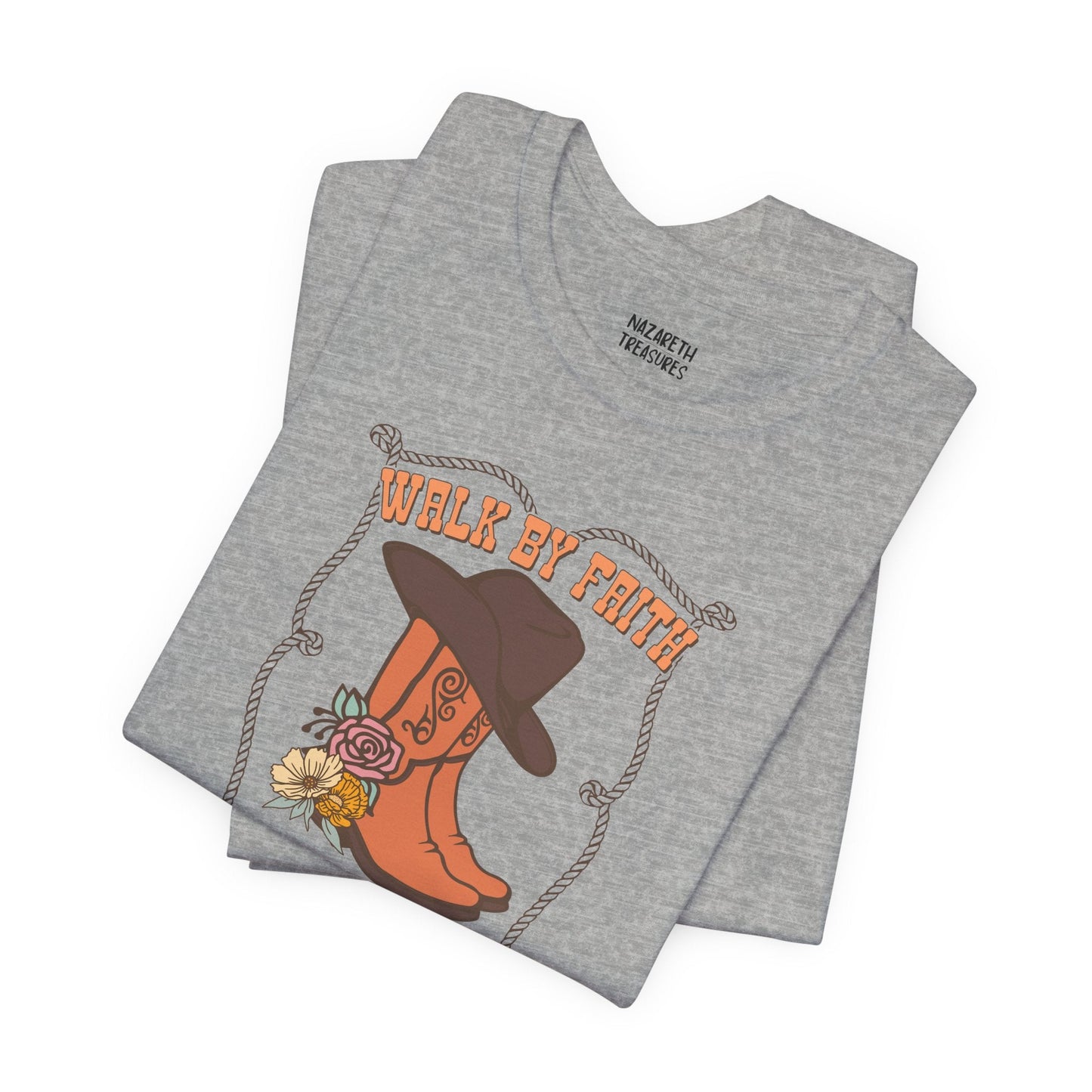 Faith Not by Sight Tee - Vintage Grace Collection - T-Shirt - Nazareth Treasures
