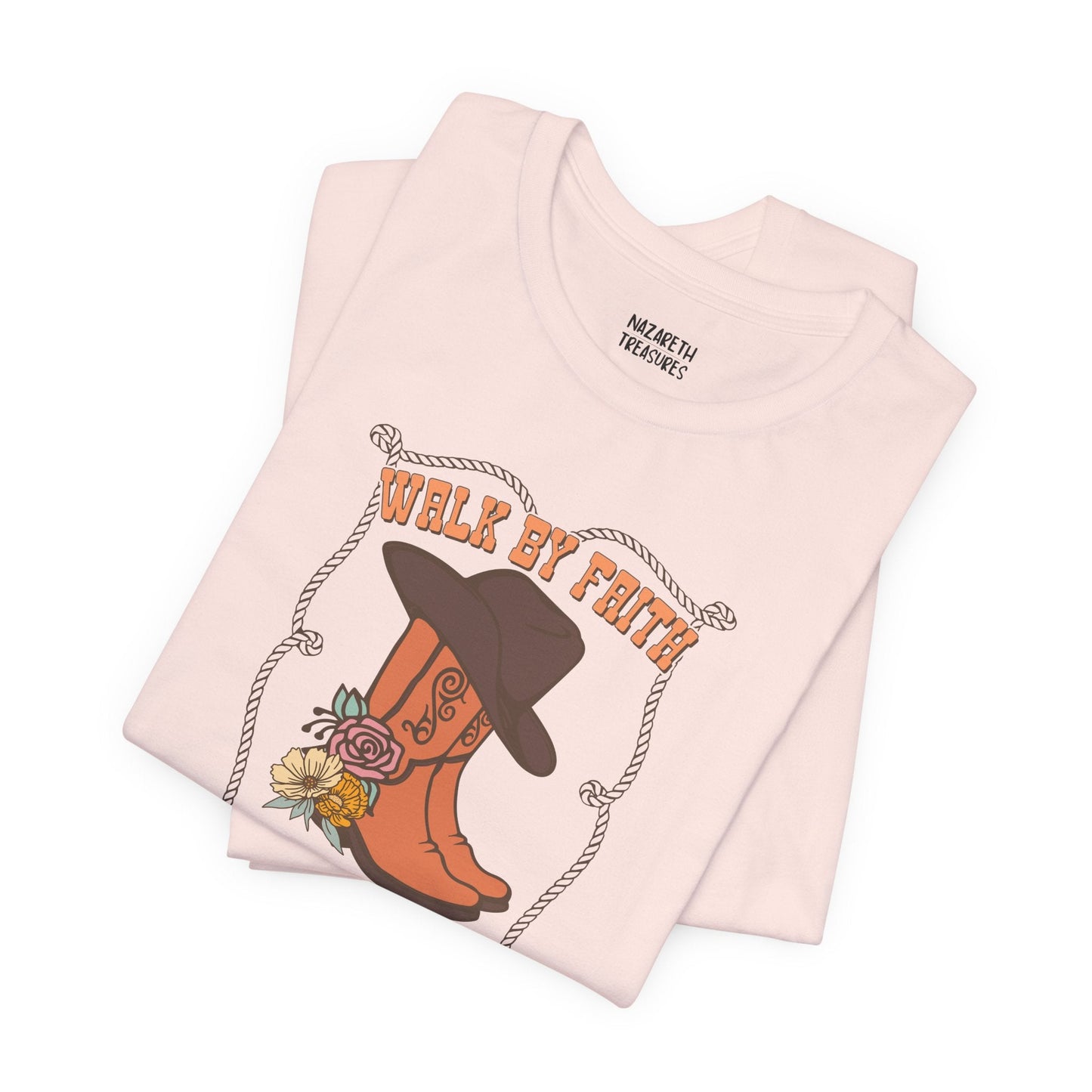 Faith Not by Sight Tee - Vintage Grace Collection - T-Shirt - Nazareth Treasures
