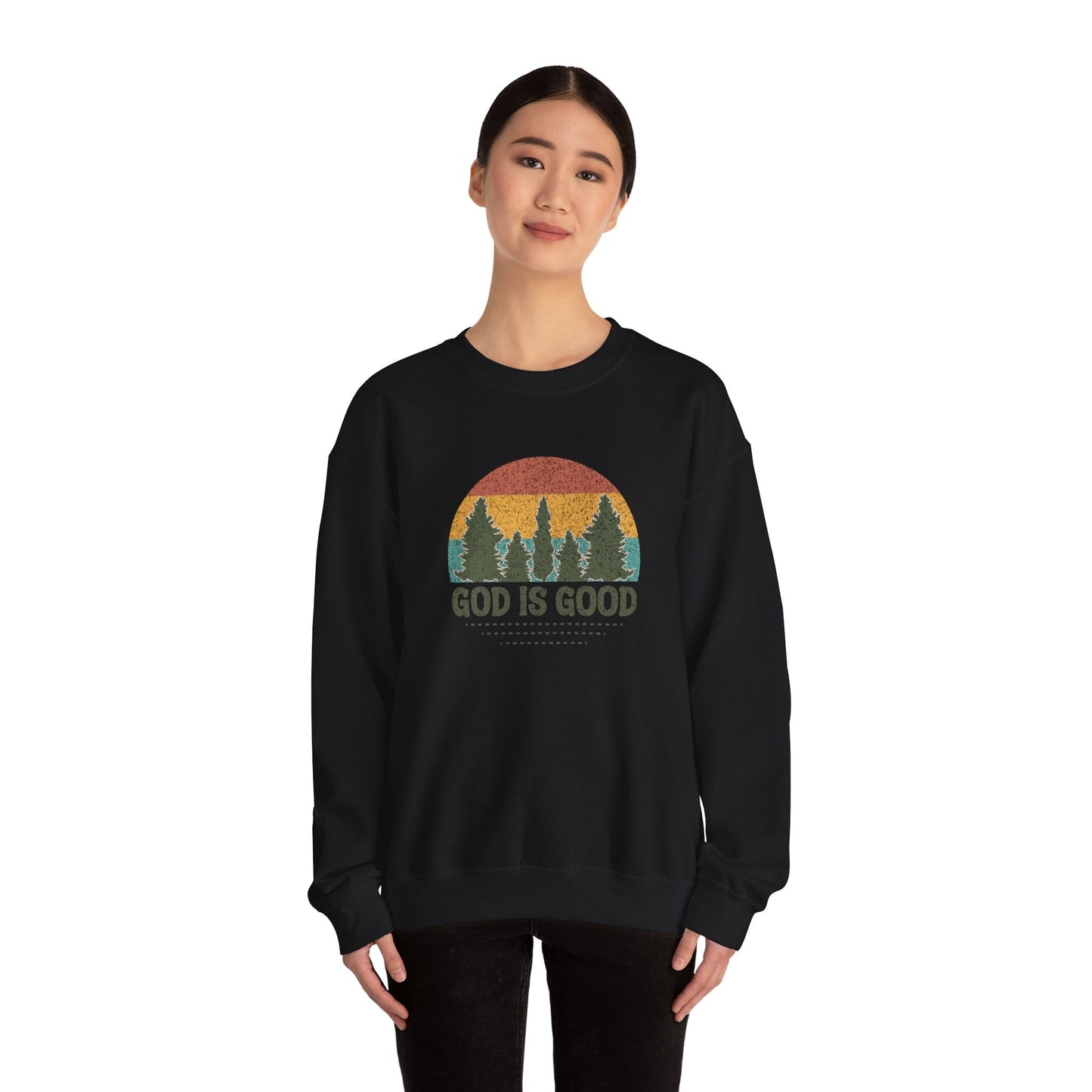 God is Good Sweatshirt - Unisex Crewneck - Sweatshirt - Nazareth Treasures