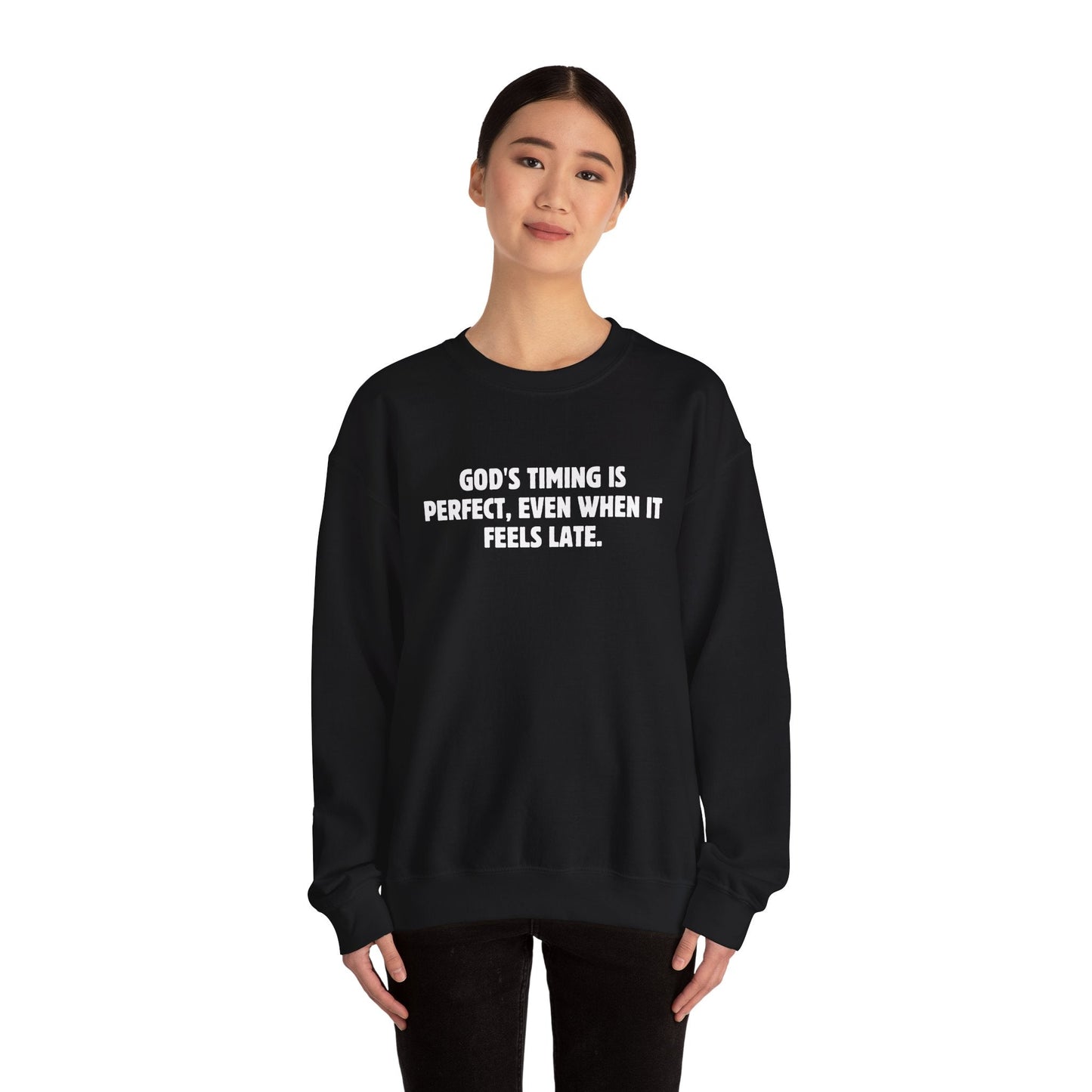 God's Timing is Perfect Sweatshirt - Sweatshirt - Nazareth Treasures