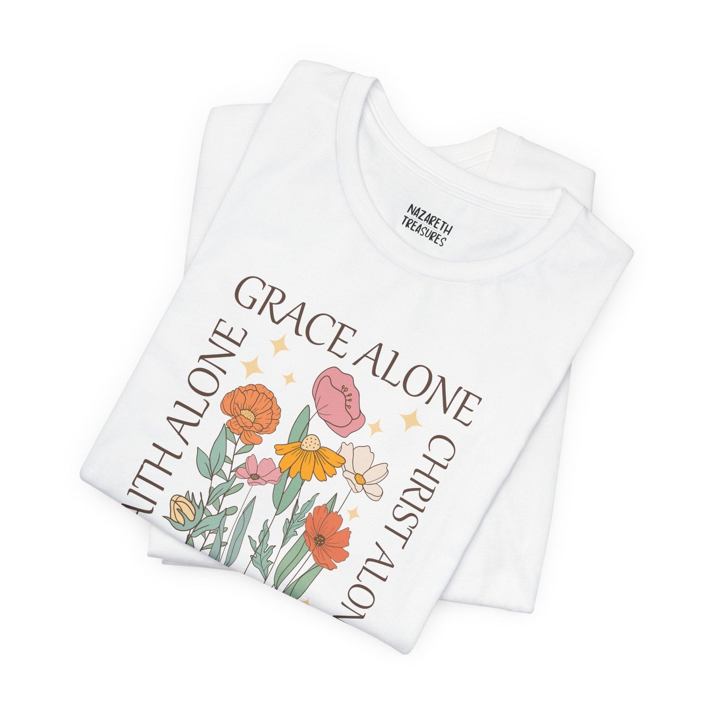 Grace Alone Tote T-shirt - T-Shirt - Nazareth Treasures
