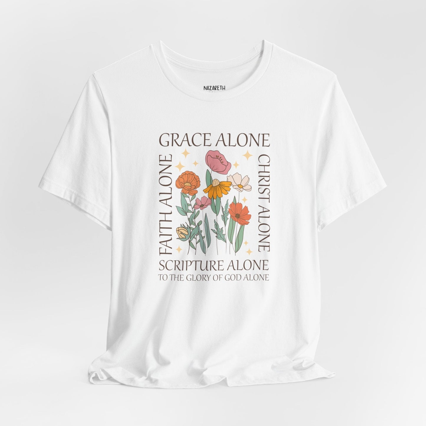 Grace Alone Tote T-shirt - T-Shirt - Nazareth Treasures