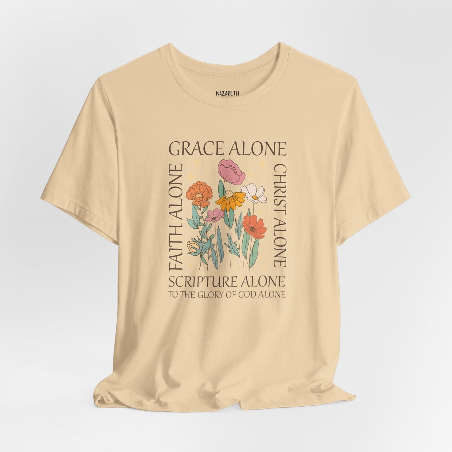 Grace Alone Tote T-shirt - T-Shirt - Nazareth Treasures