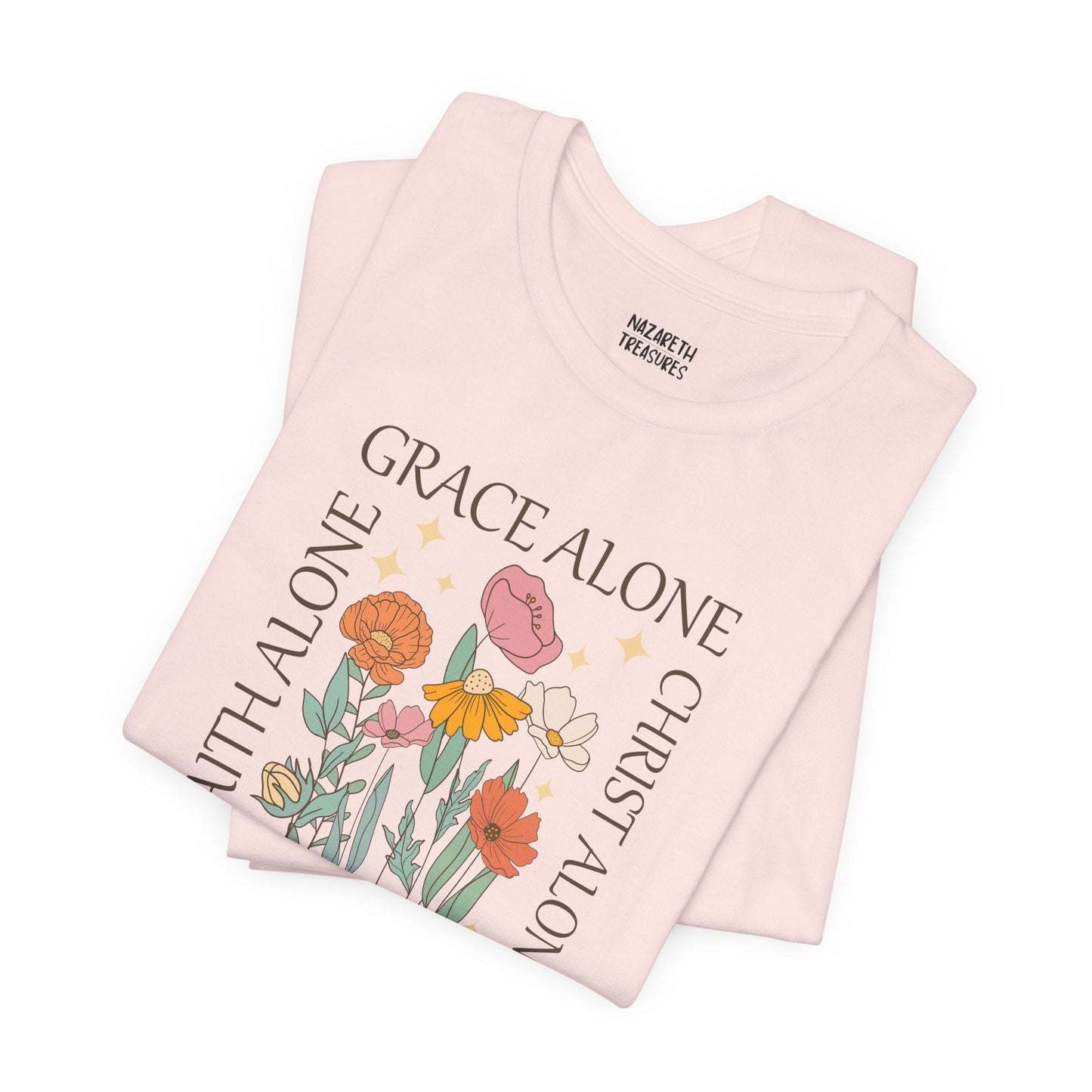 Grace Alone Tote T-shirt - T-Shirt - Nazareth Treasures